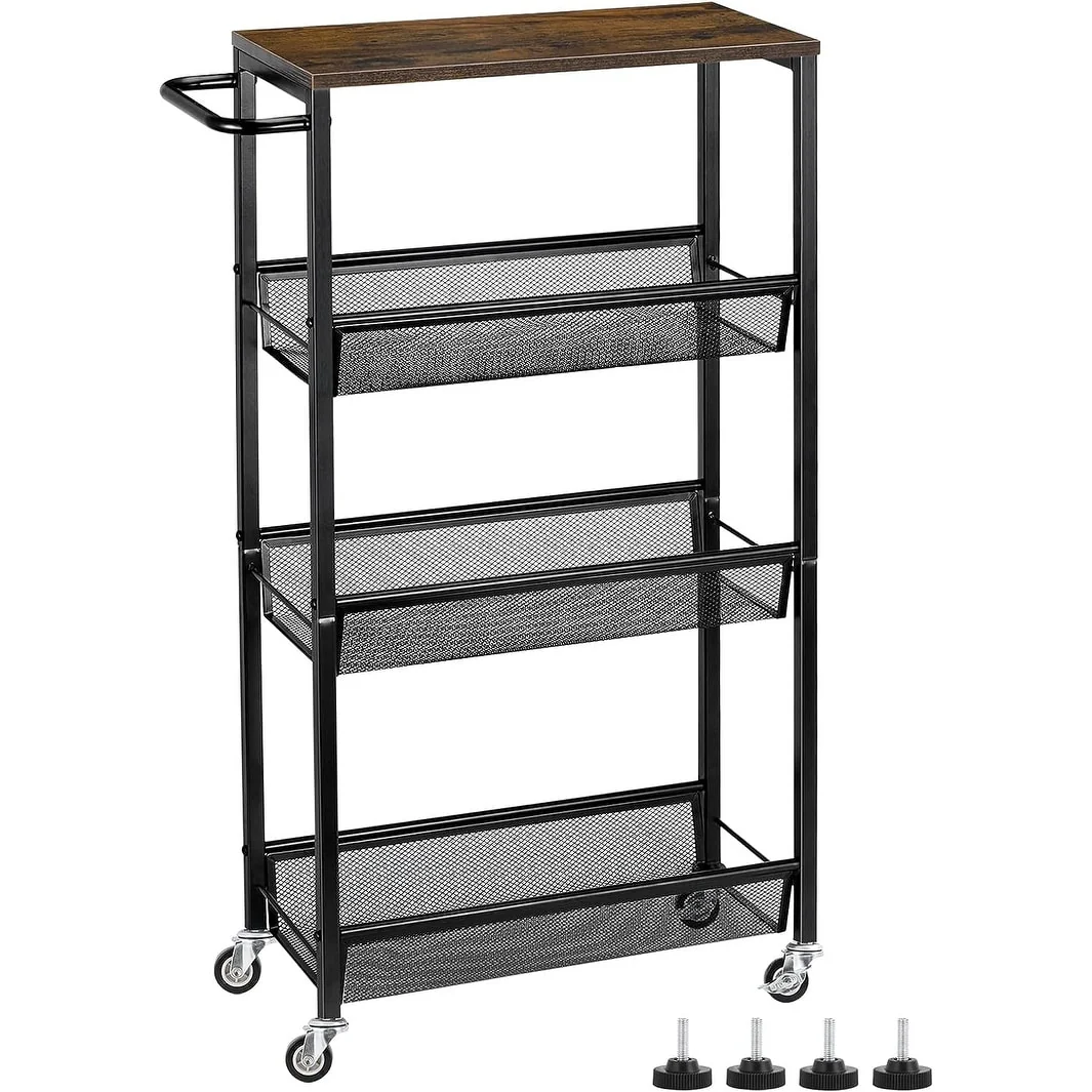 4 Tier Slim Storage Cart