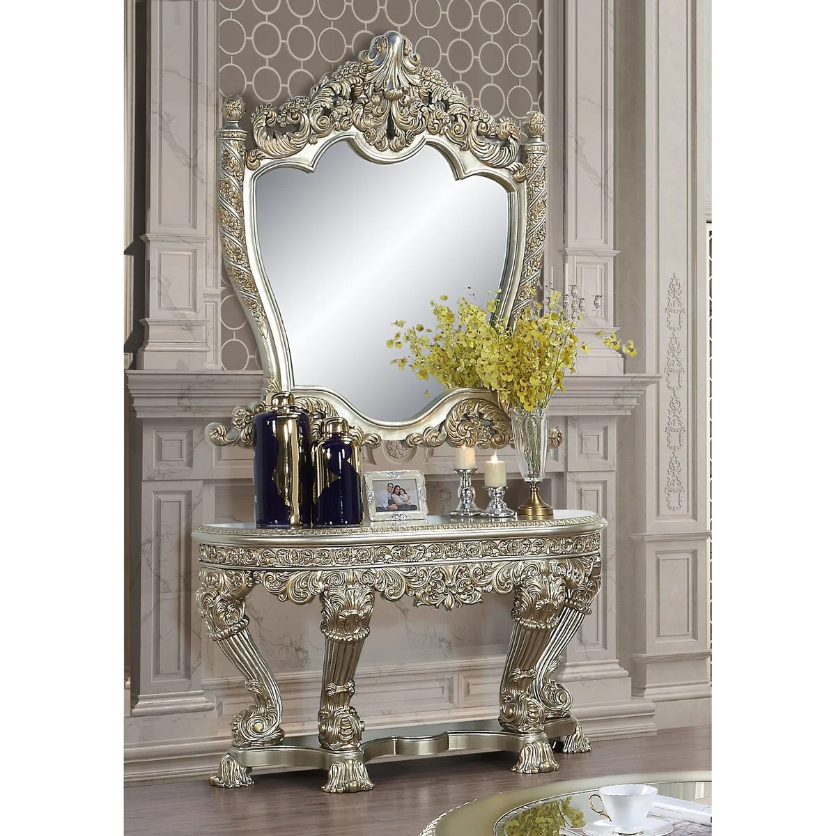 Dupont Sofa Table with Mirror