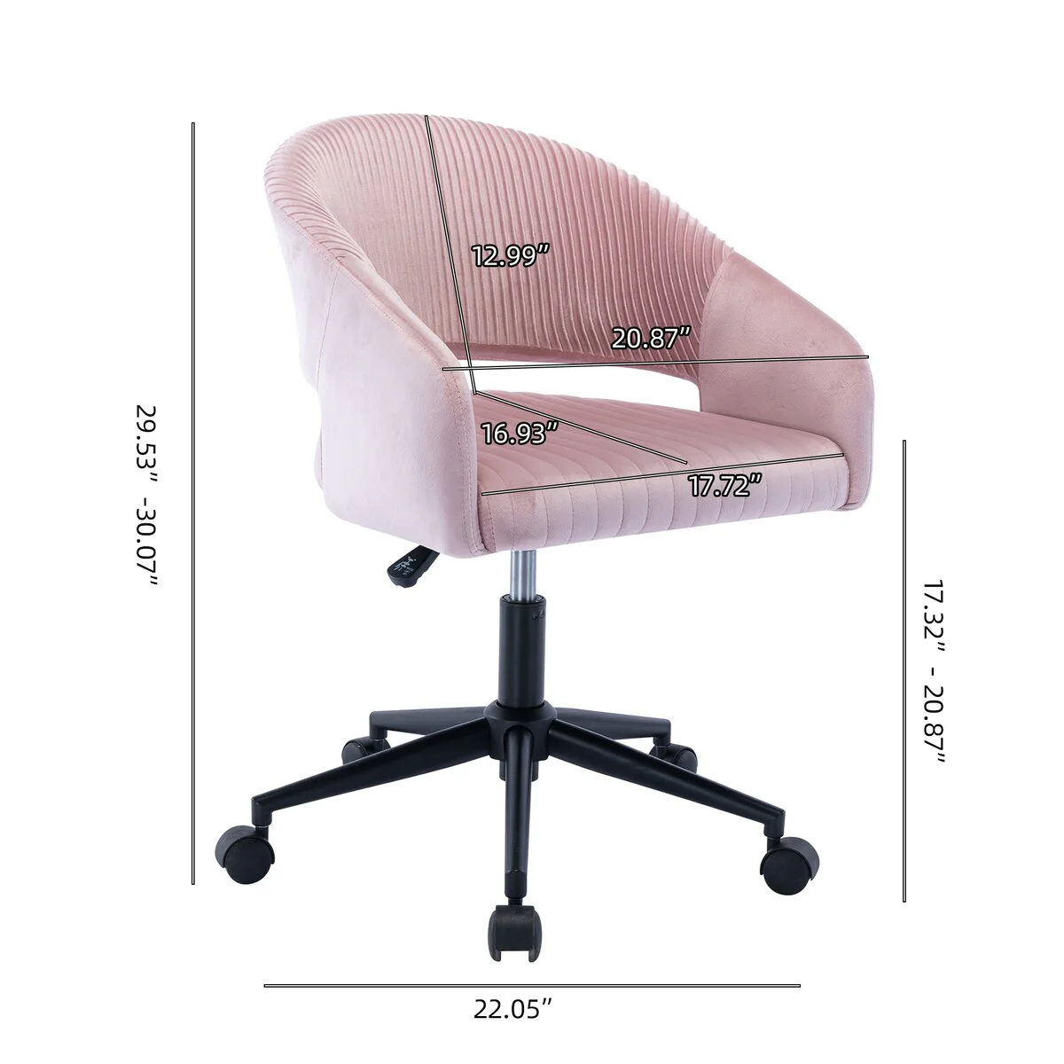 Modern Chair with Arms Adjustable