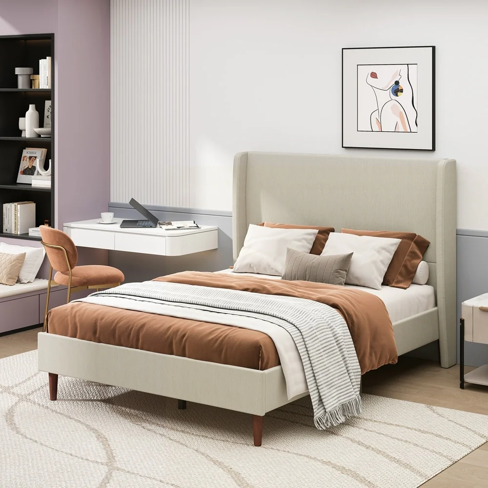 Platform Bed With 12-Slat Support