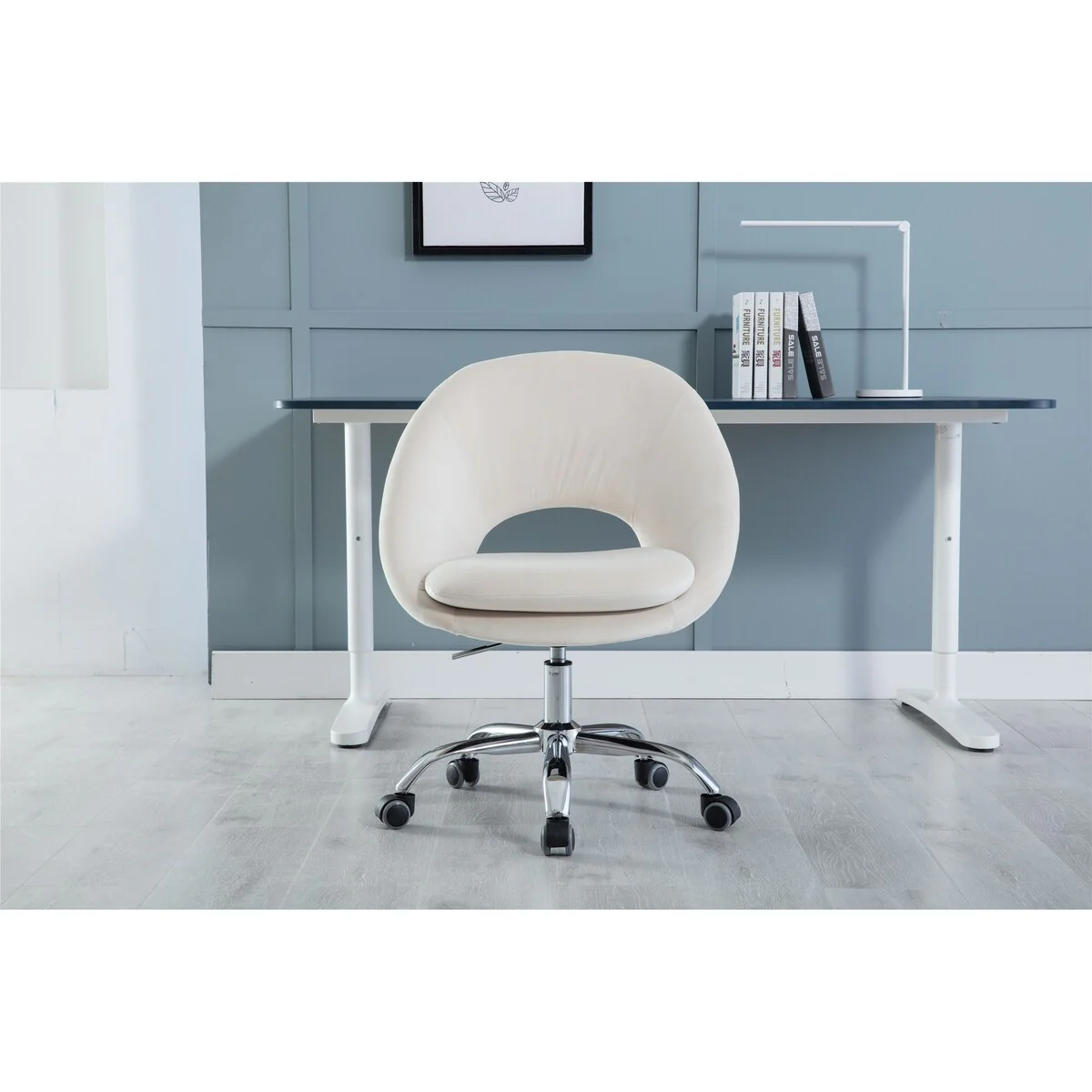 Velvet Swivel Home Office Chair