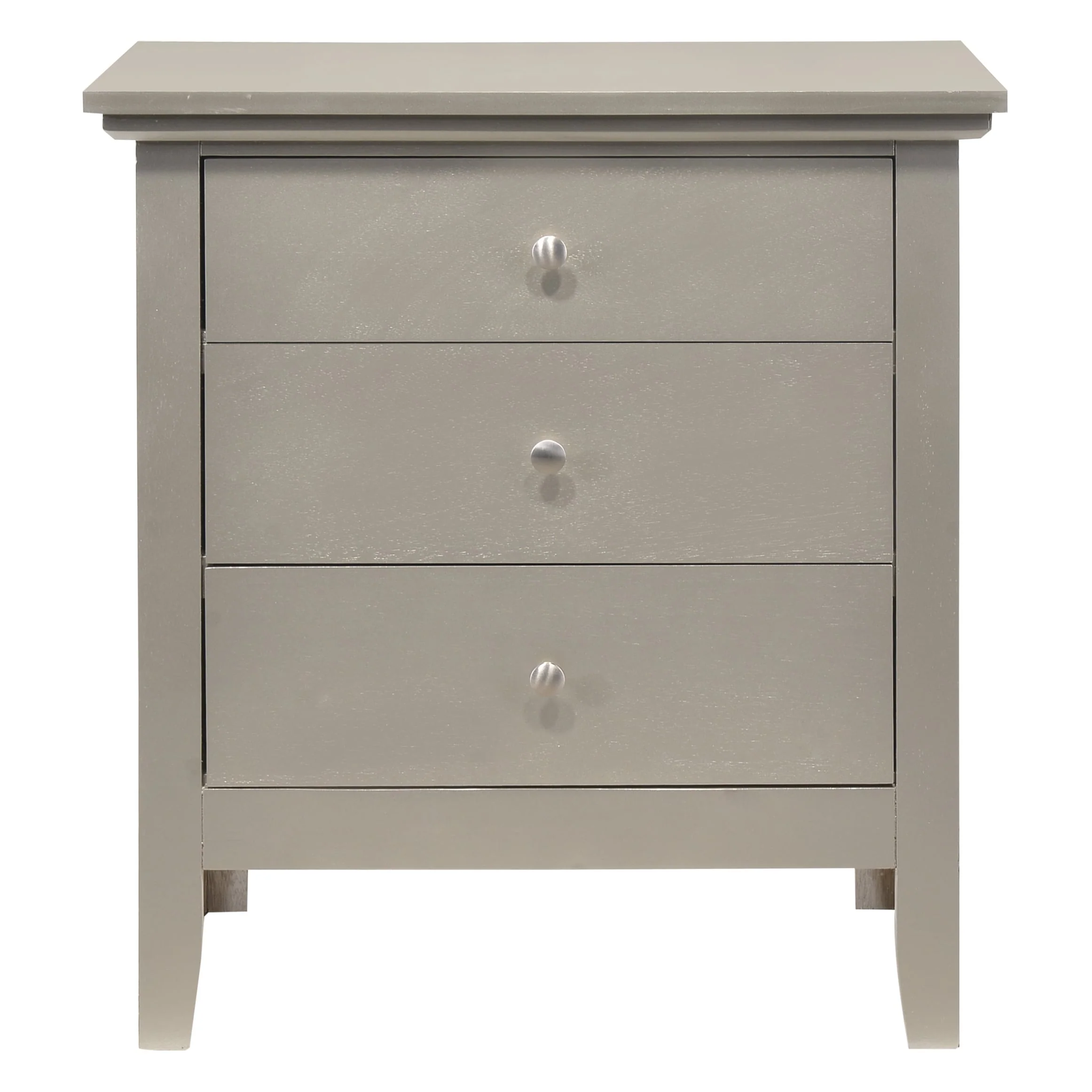 LYKE Home 3 Drawer Haddon Nightstand