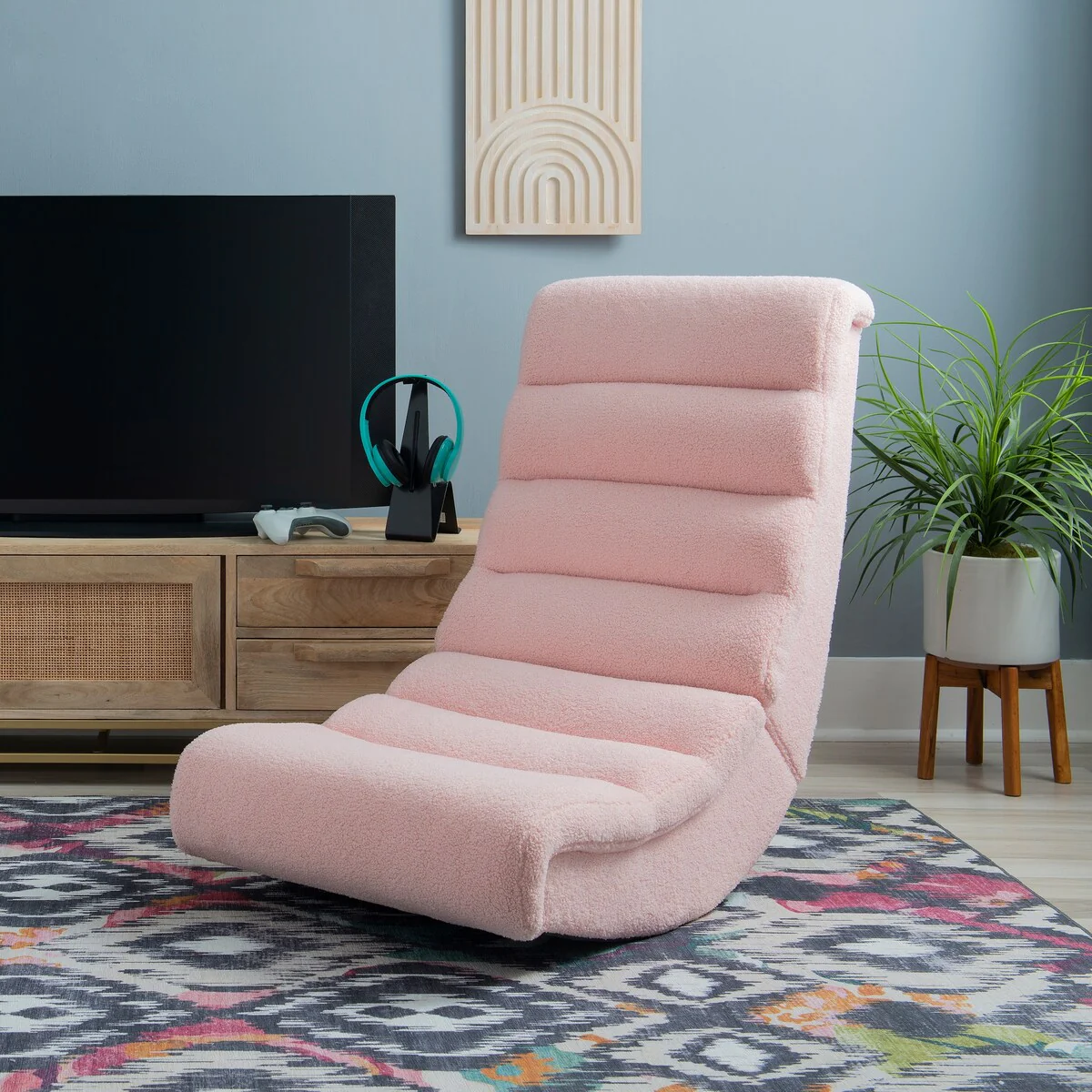 Braxton Gaming Chair Rocker, Pink
