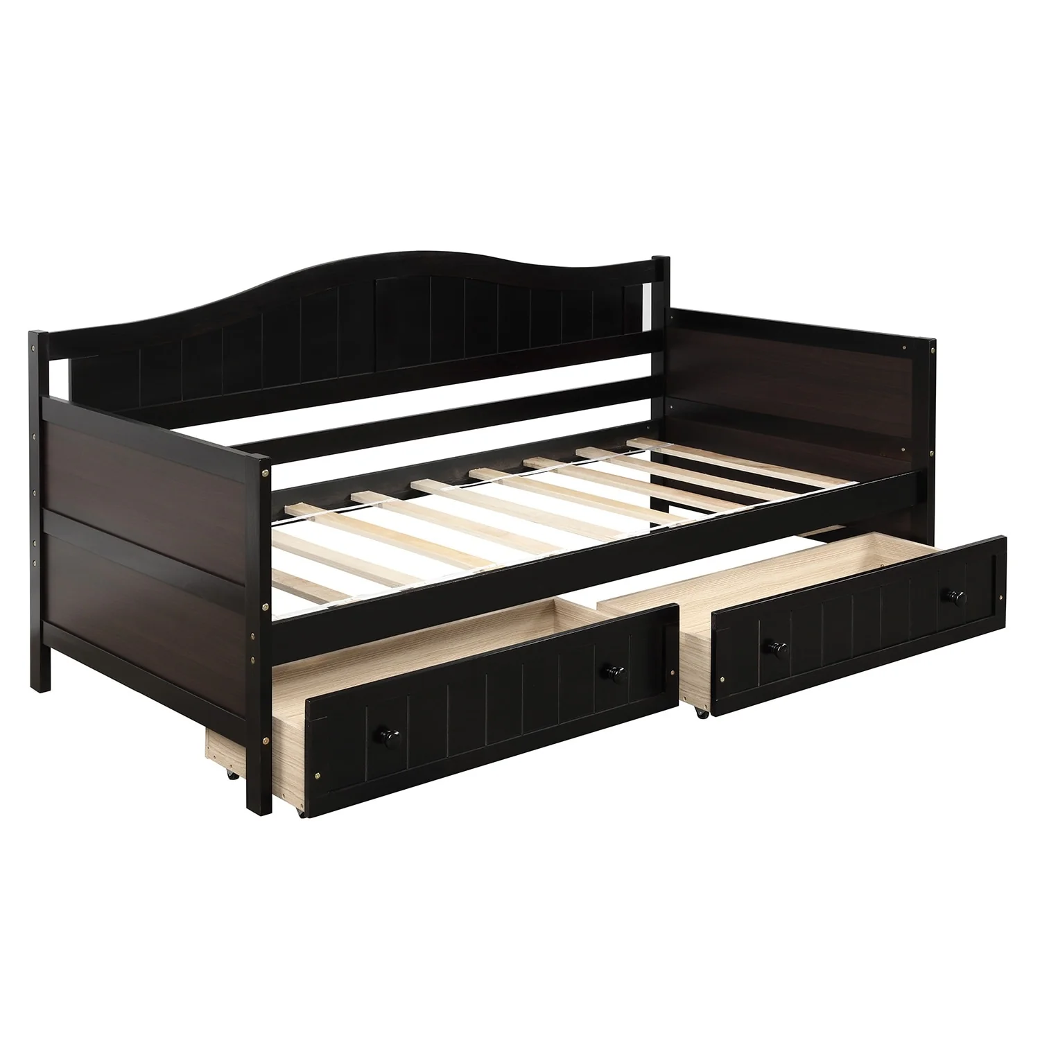 Wooden Daybed with 2 drawers