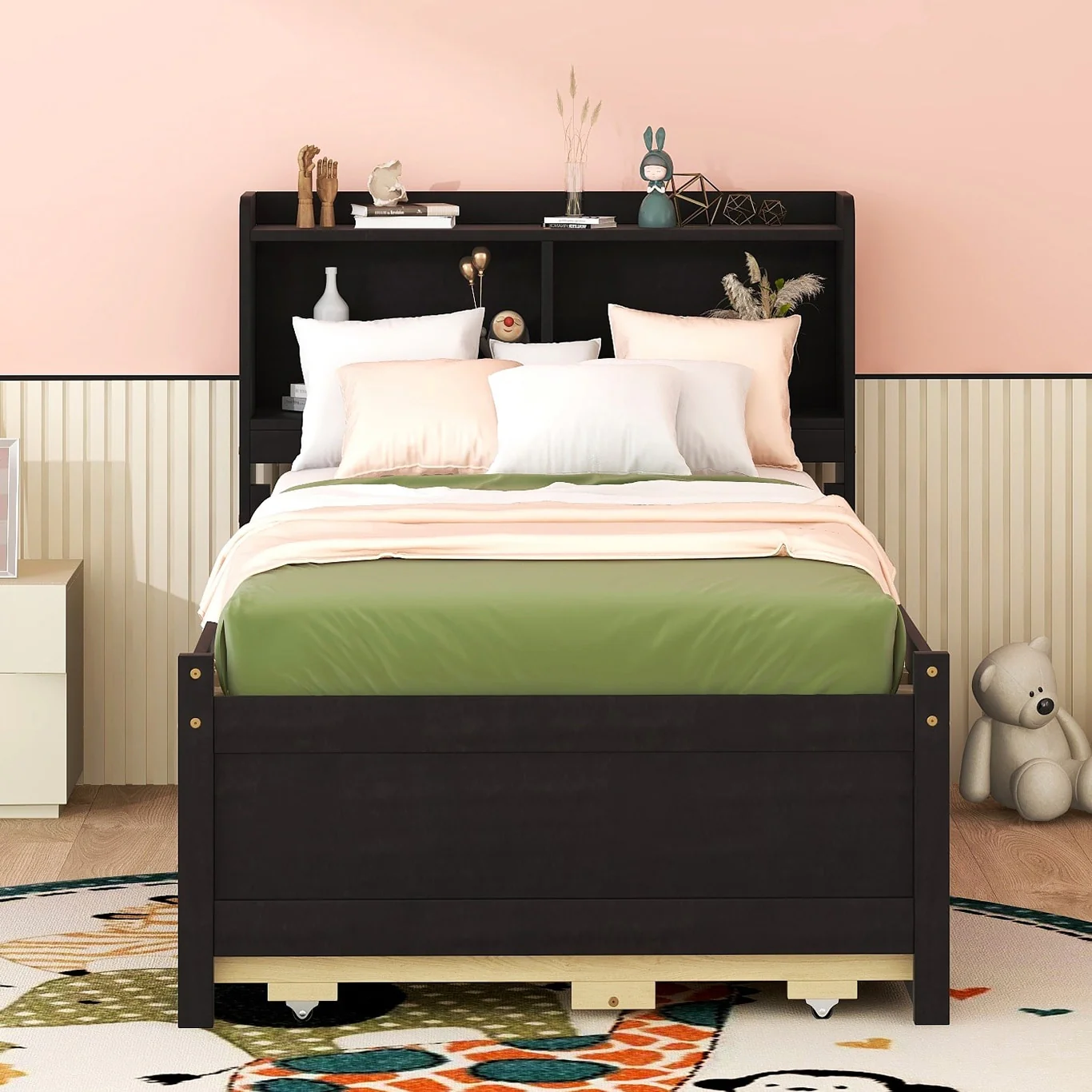 Bed with built-in USB