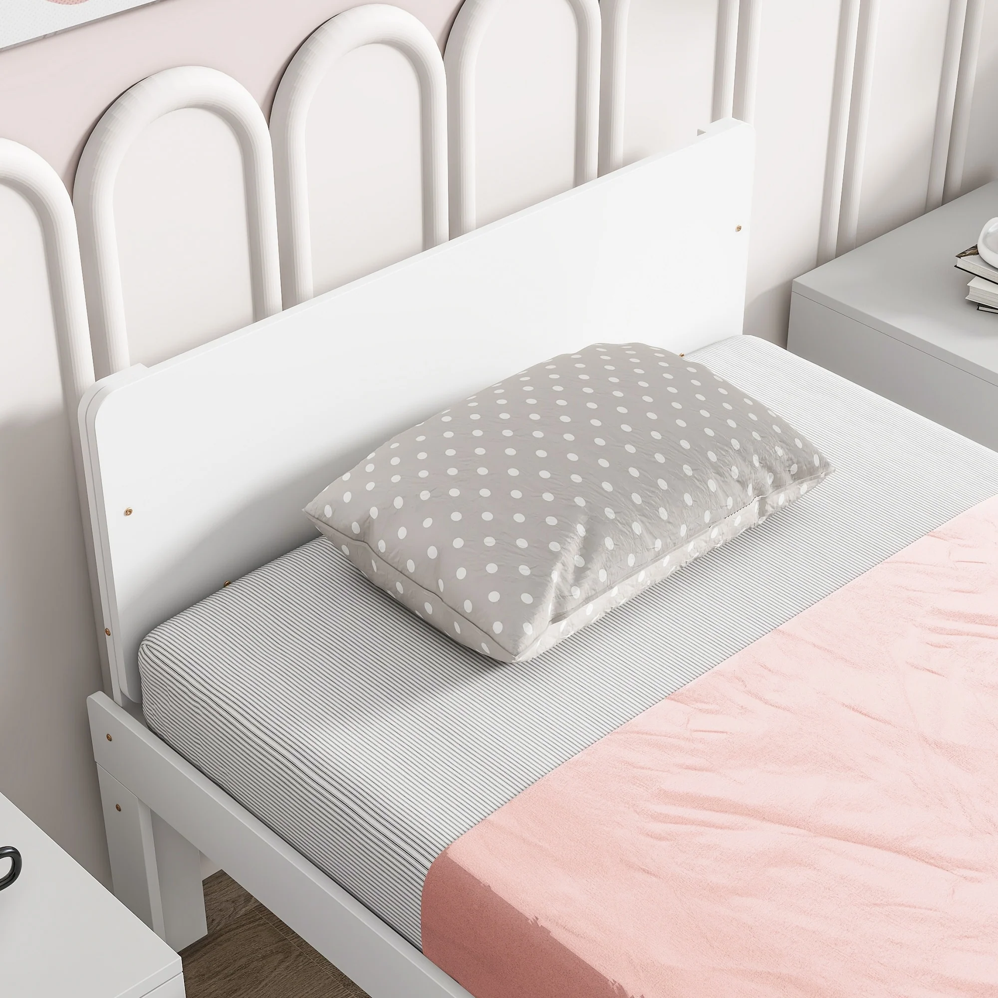 Bed with Footboard Bench