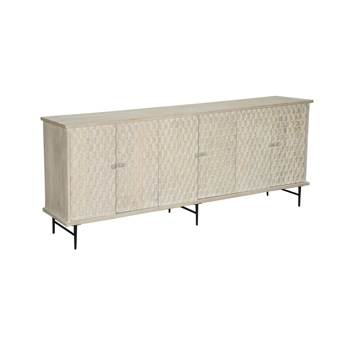 Ava 6-door Solid Wood Sideboard