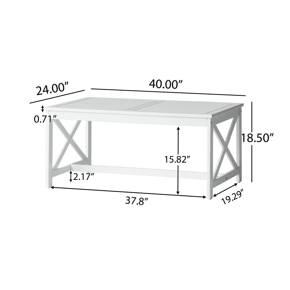 Wood Functional Outdoor Coffee Table