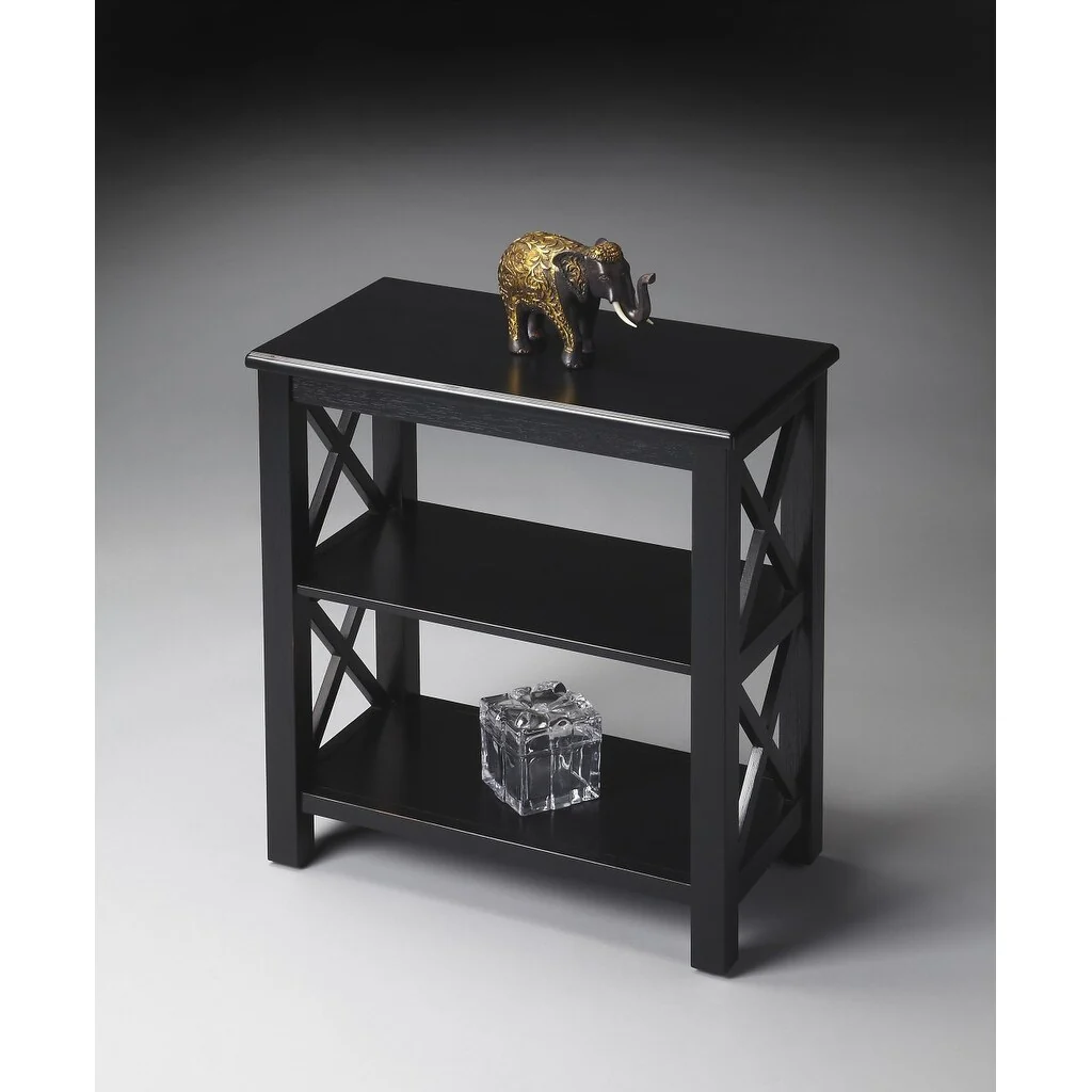 Vance Black Licorice Bookcase