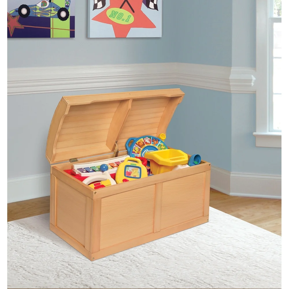 Hardwood Barrel Top Toy Chest