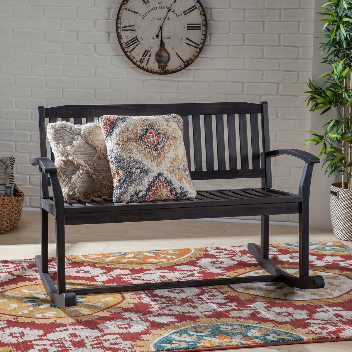 1-Piece Acacia Wood Patio Chair