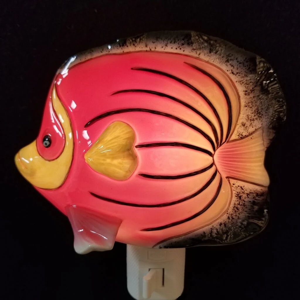 Red Tropical Fish Night Light
