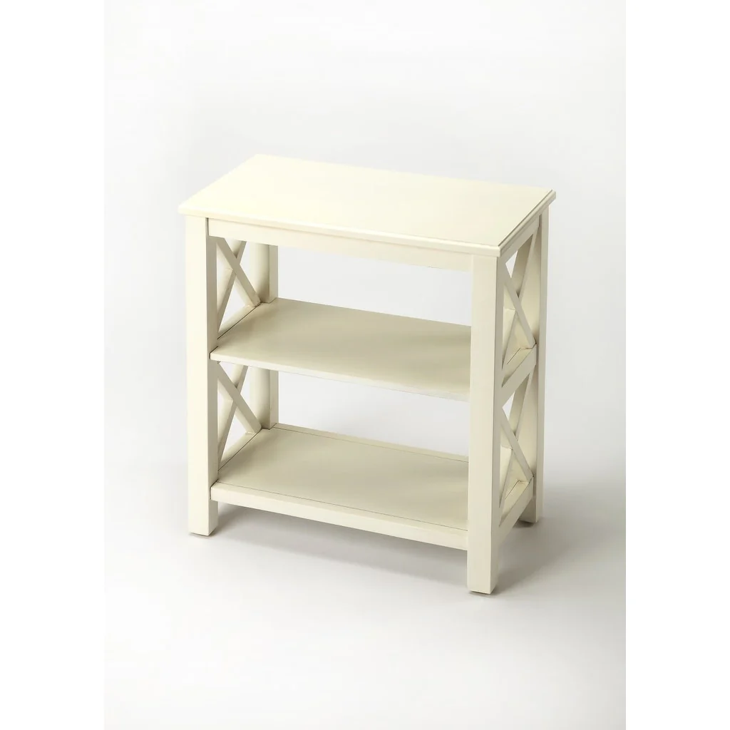 Vance Cottage White Bookcase