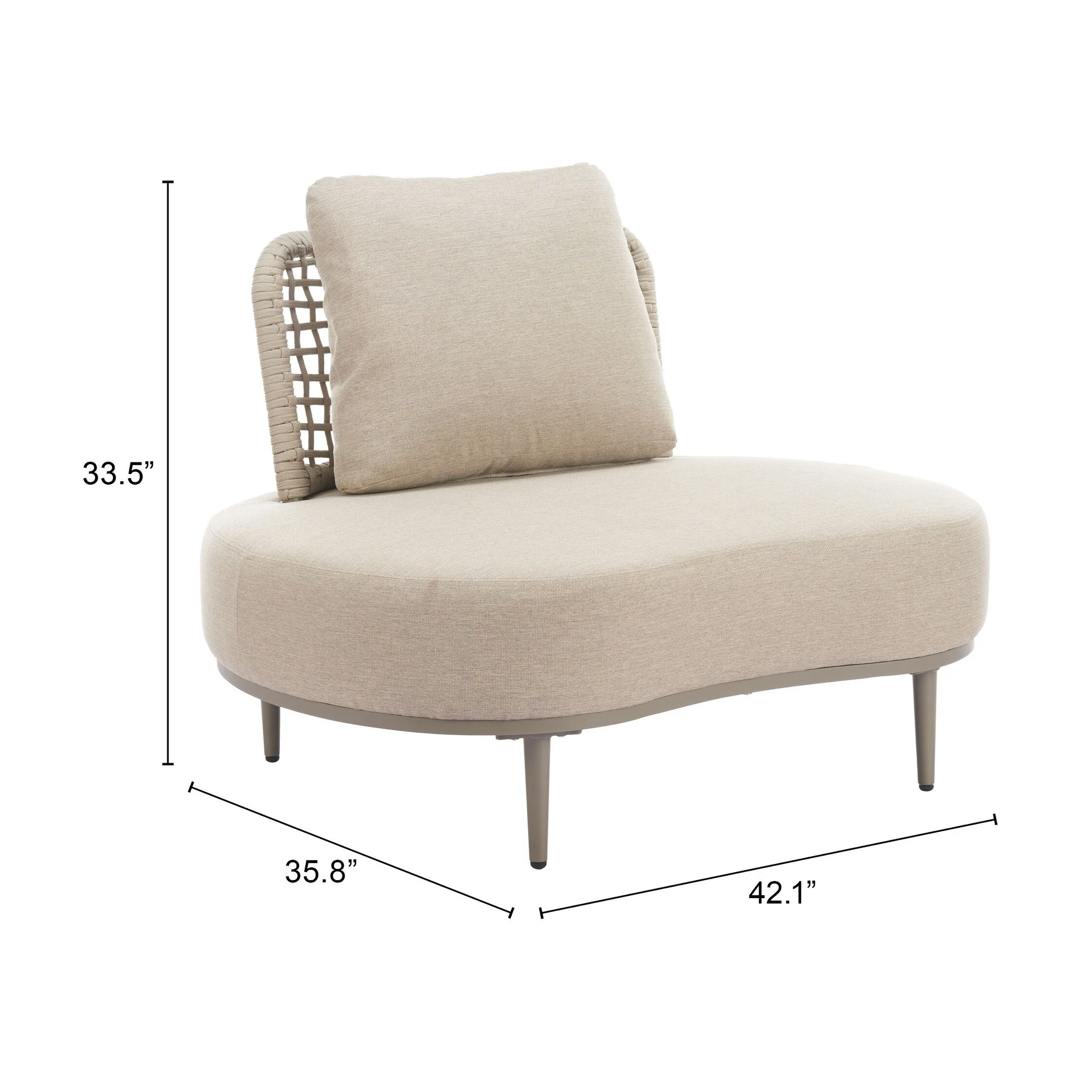 Ruhe Accent Chair Beige