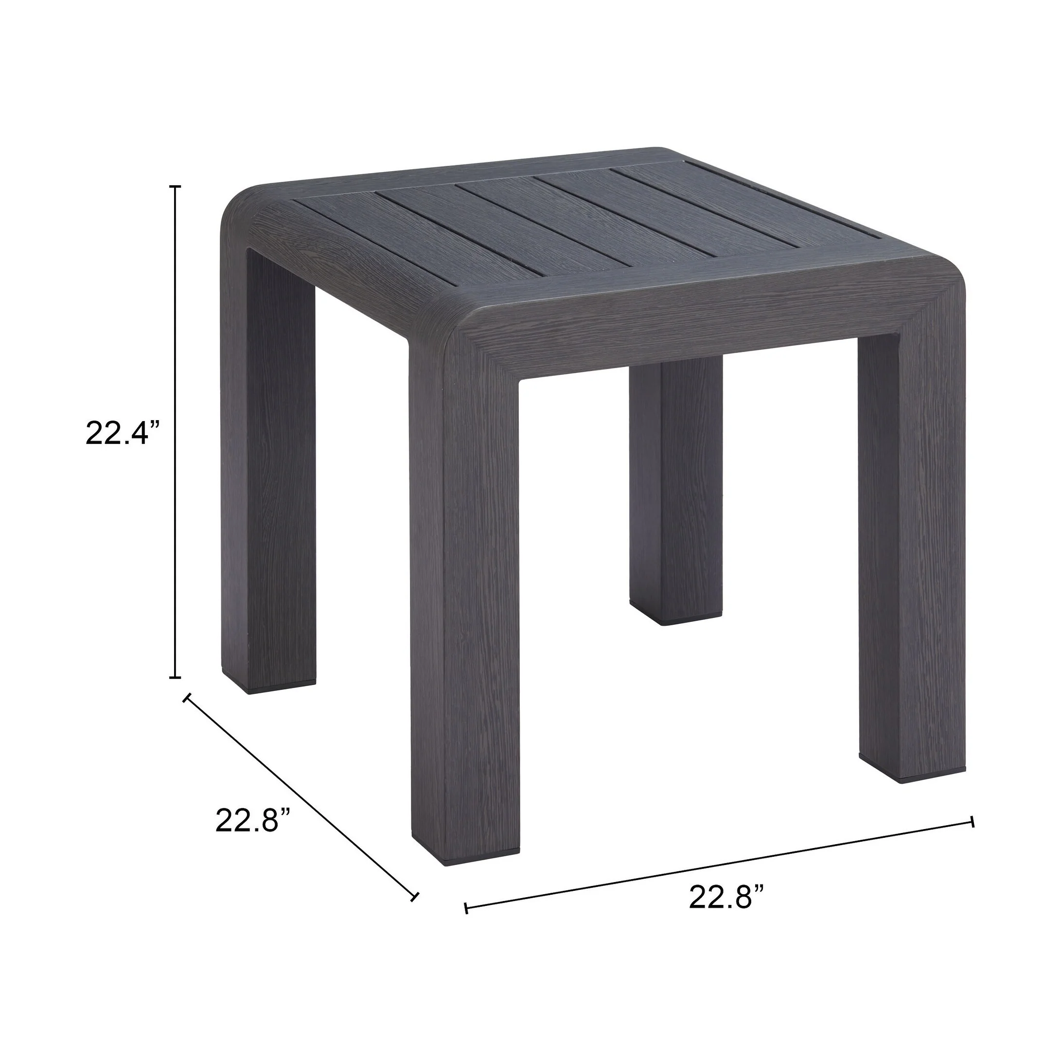 Rolig Side Table Black