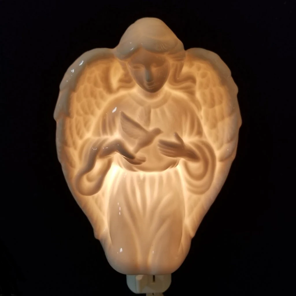 Angel With Dove Night Light