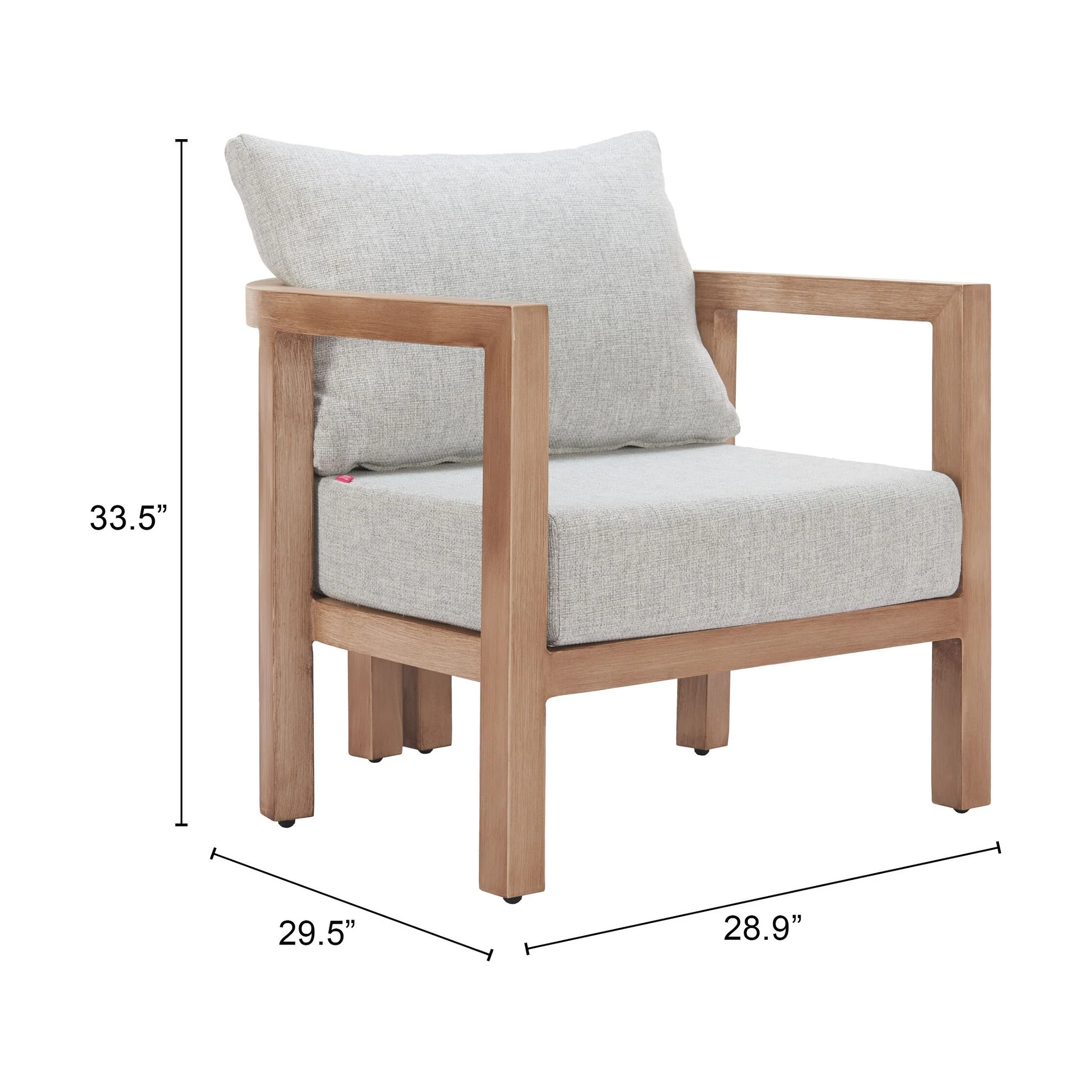Leto Armchair Gray