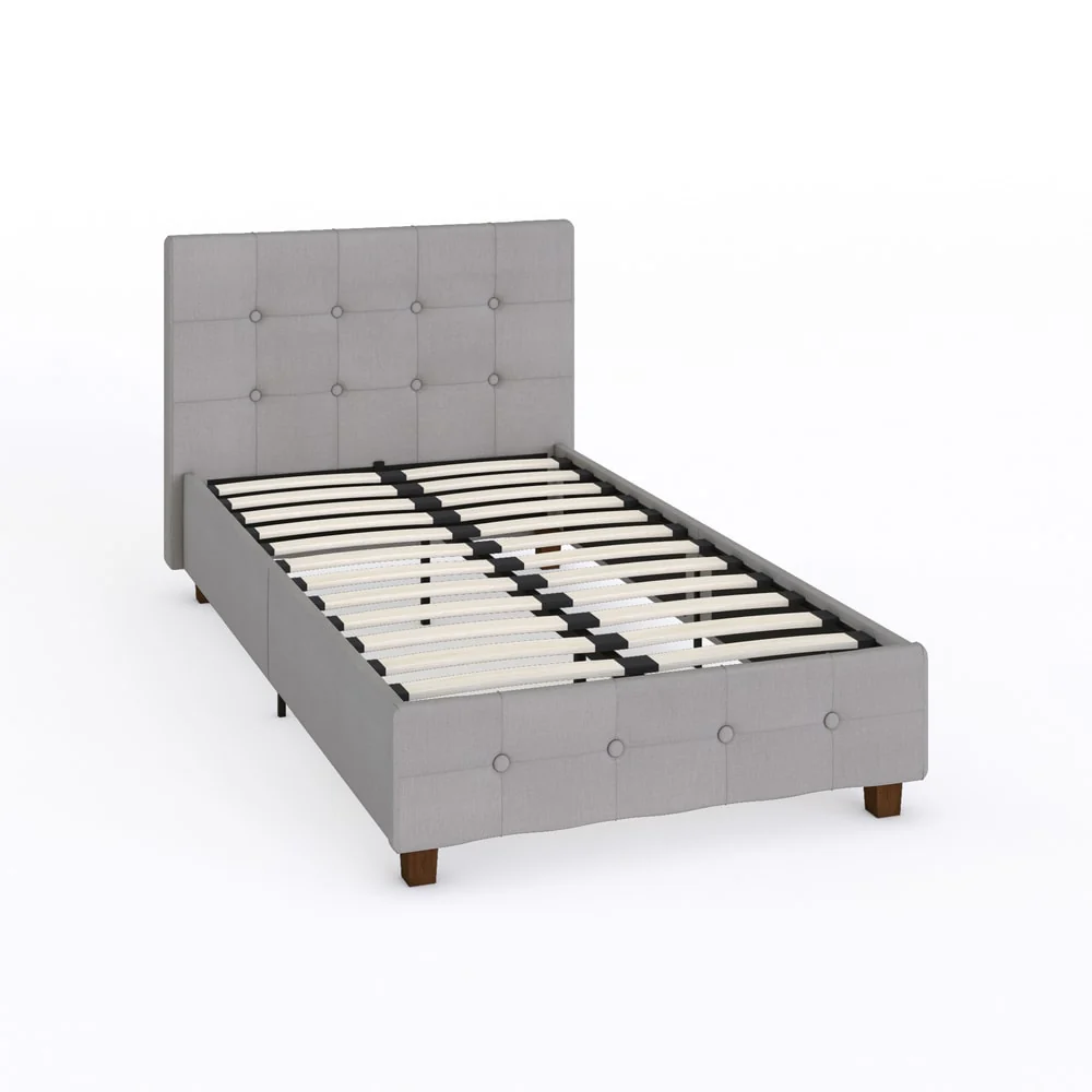 DHP Rose Linen Upholstered Twin Bed