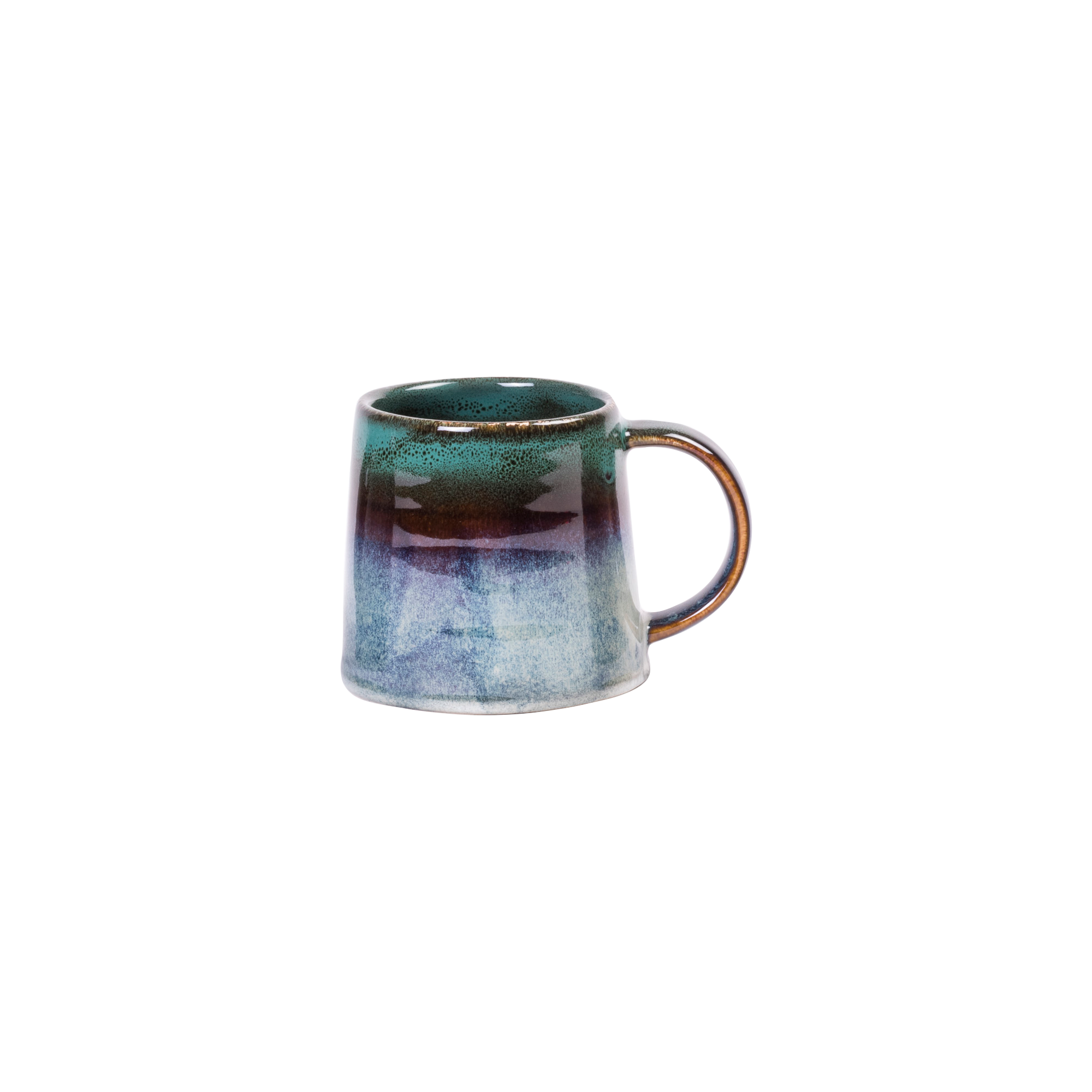 COMA TURQUOISE Mok 45 CL turkoois - set van 4 H 9,5 cm - Ø 10,5 cm