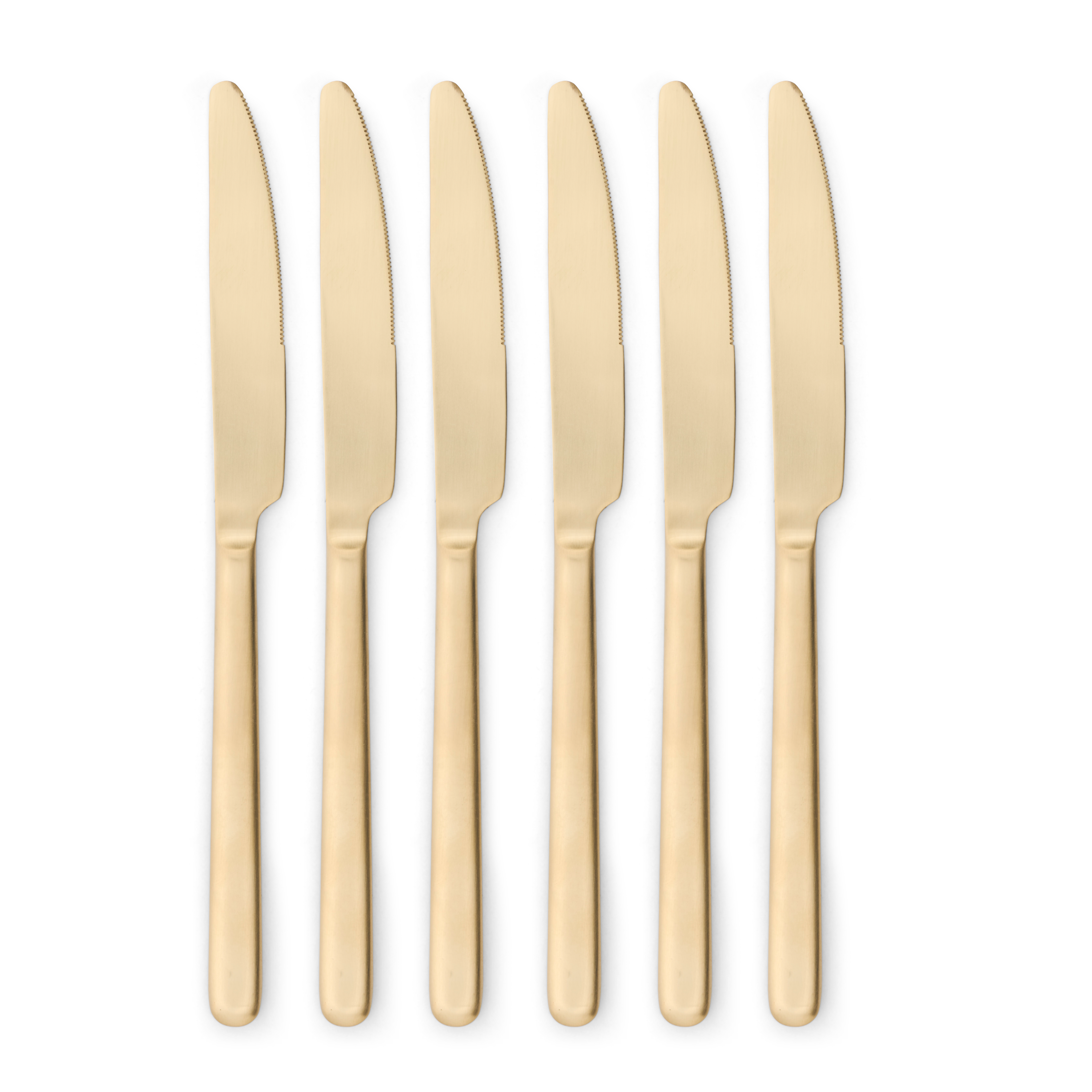 OLIVIA Mes set van 6 goudL 22,8 cm