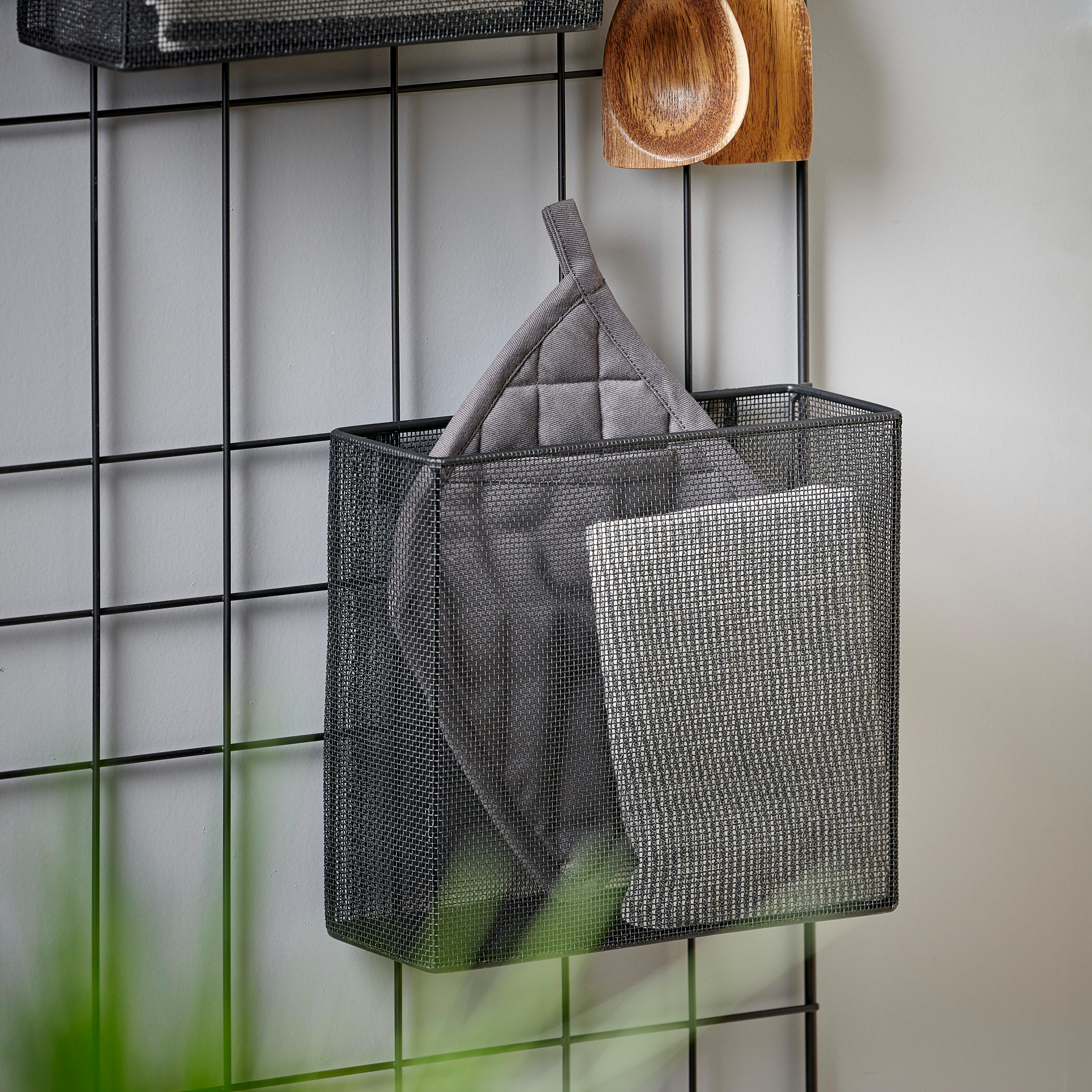 MODULAR Draadmand zwartH 22 x B 25 x D 9 cm