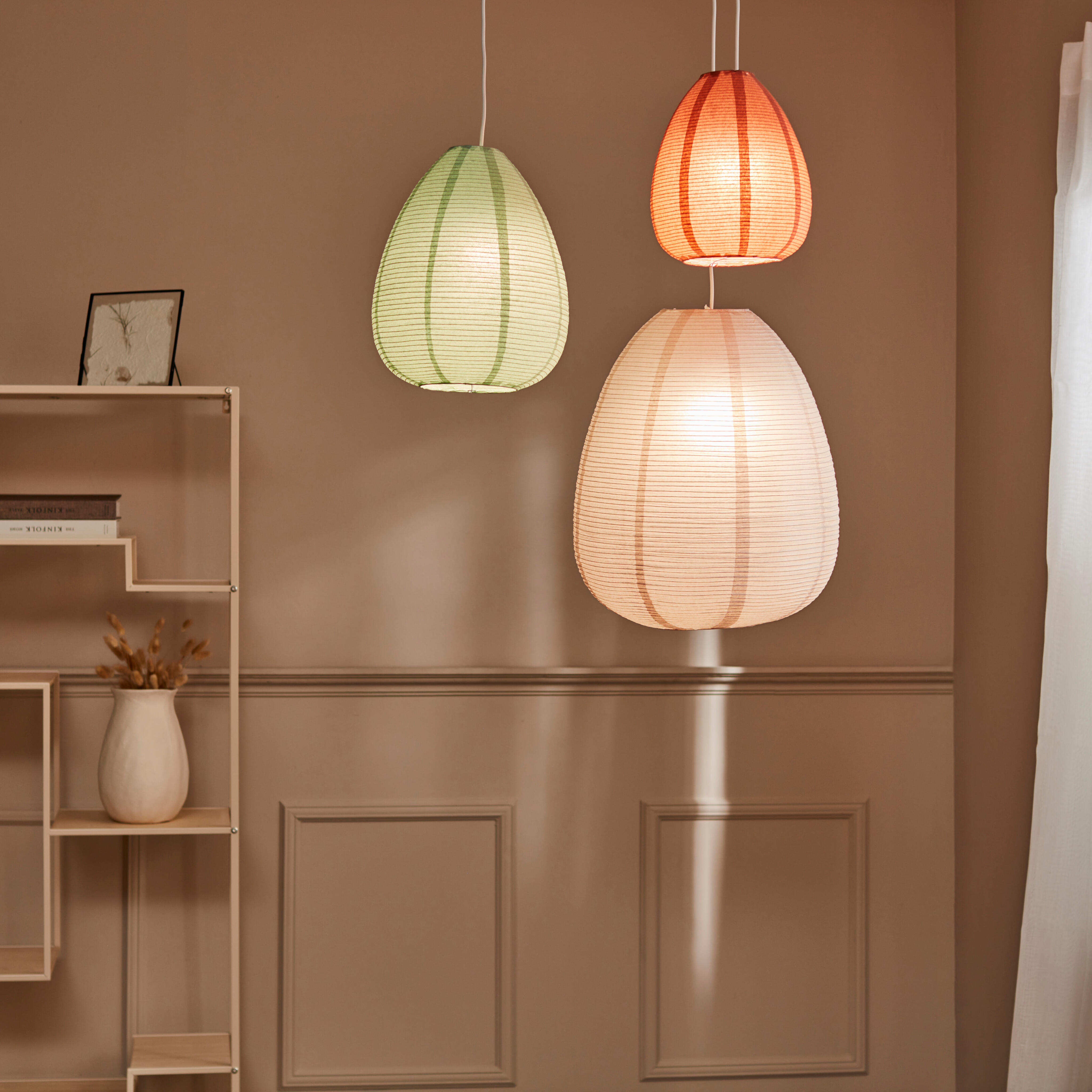AREL Lampenkap lichtrozeH 54 cm - Ø 43 cm