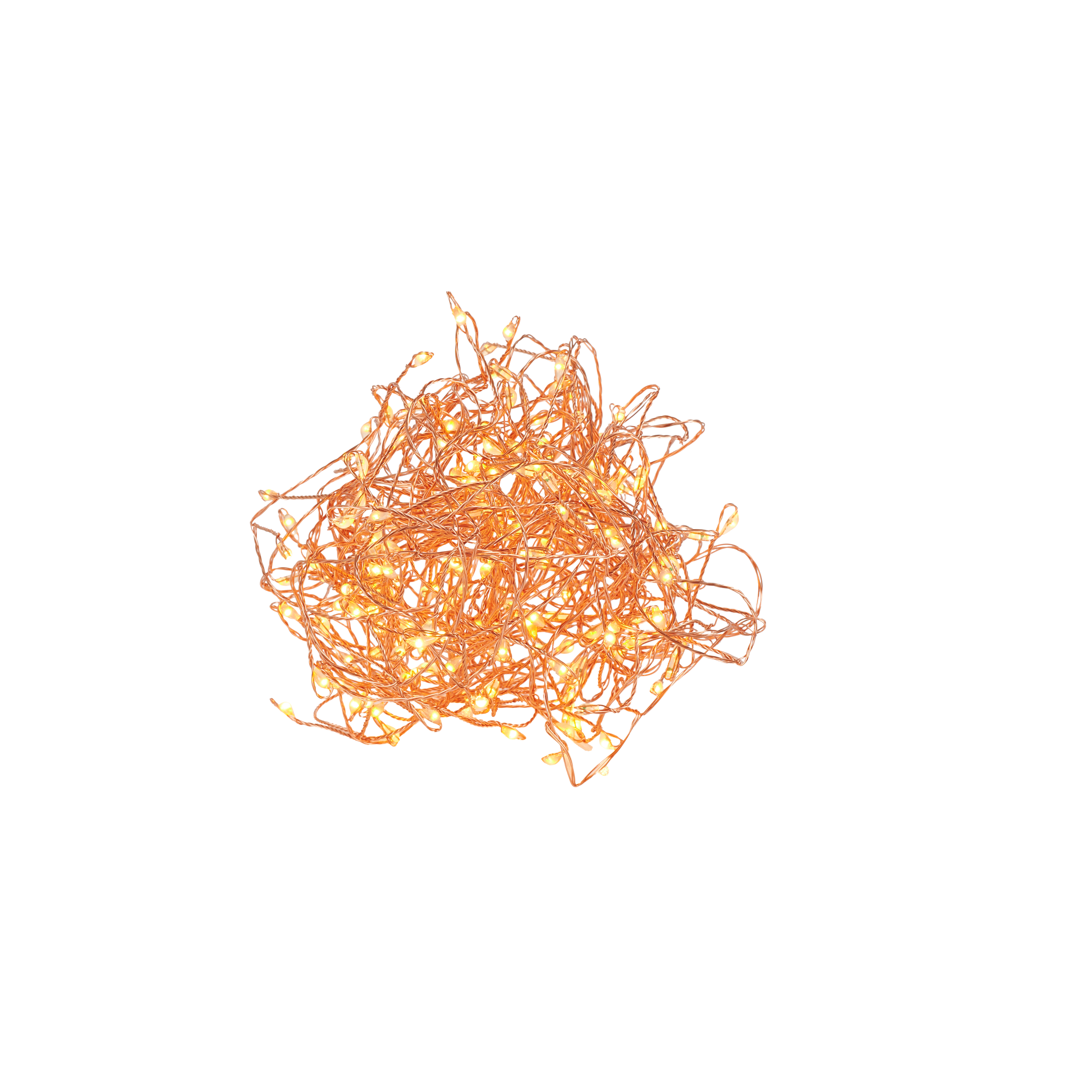 ELLI Lichtsnoer cluster met 200 leds koperH 15 cm - Ø 7,5 cm