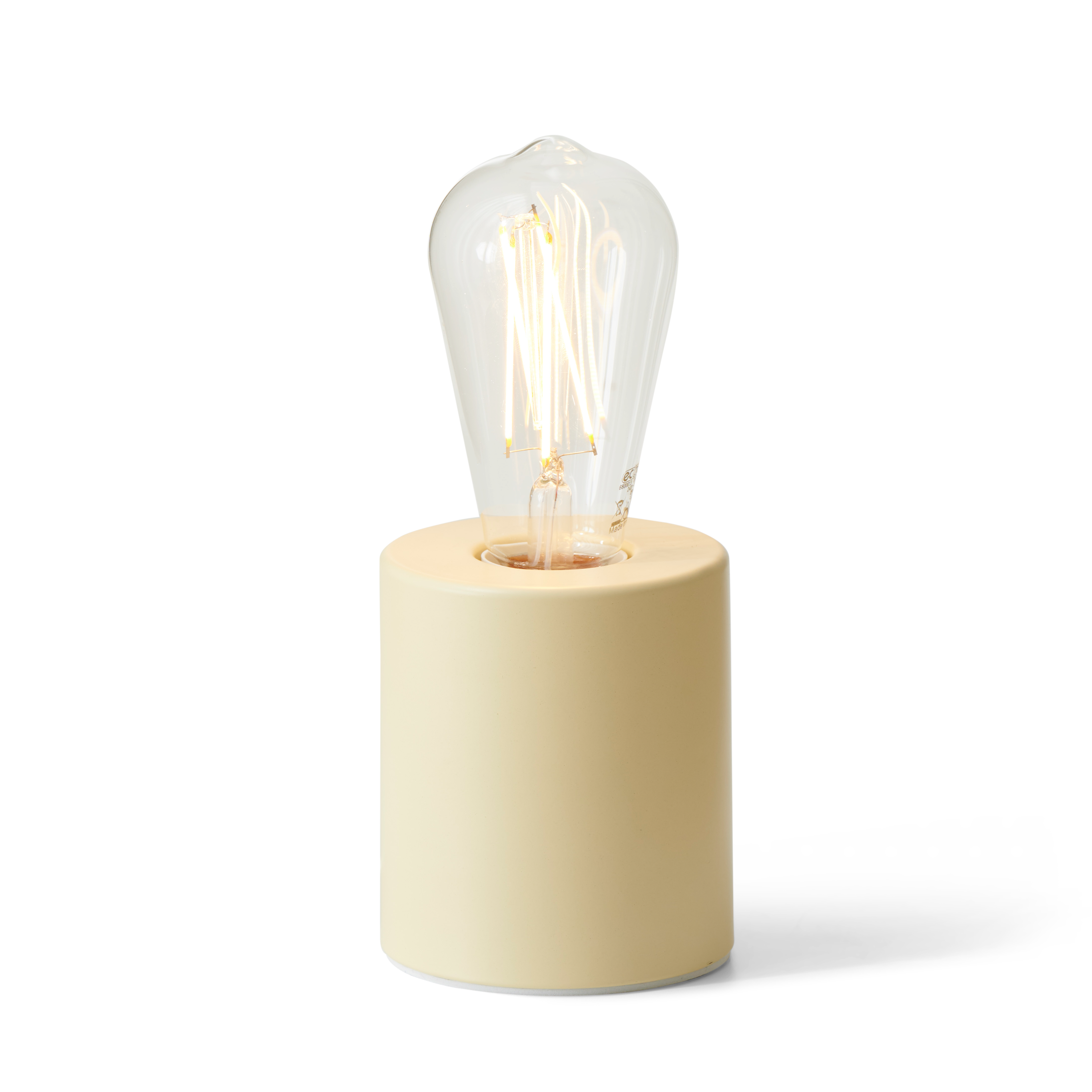 COLLEGE Tafellamp E27 crèmeH 10,5 cm - Ø 9 cm
