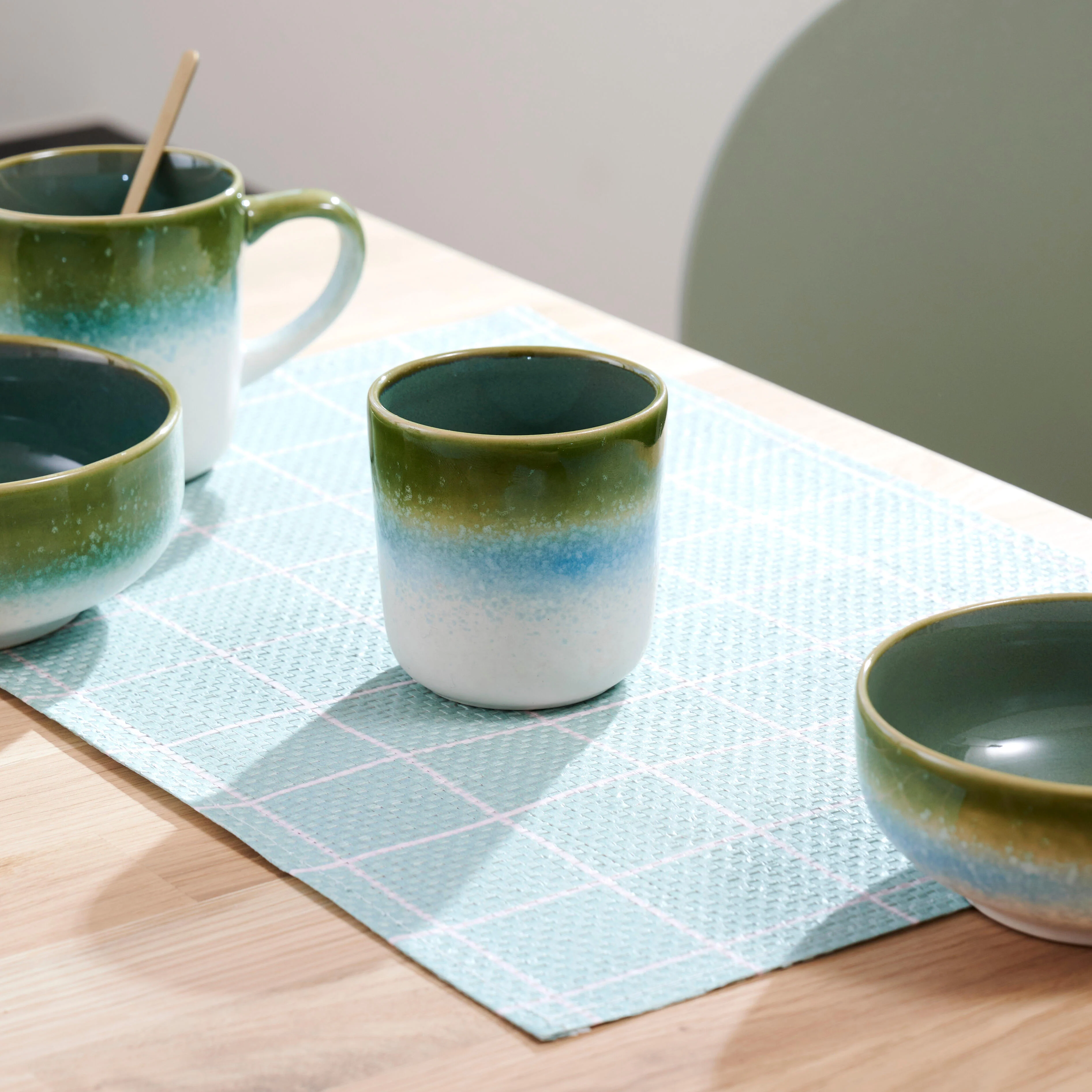 JESSIE GREEN Mok zonder handvat groenH 9 cm - Ø 7,5 cm