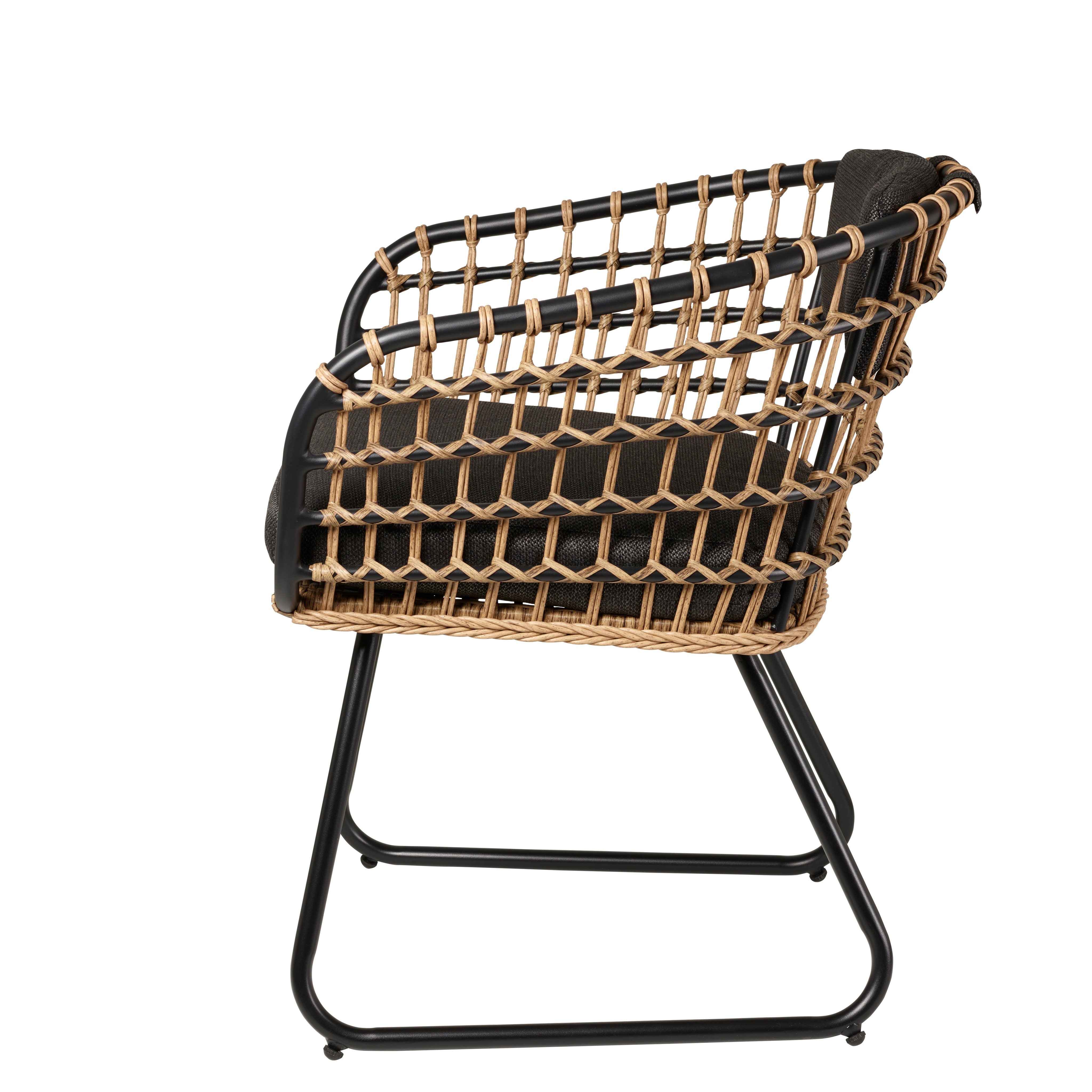 BONES Stoel zwartH 80 x B 62 x D 61 cm