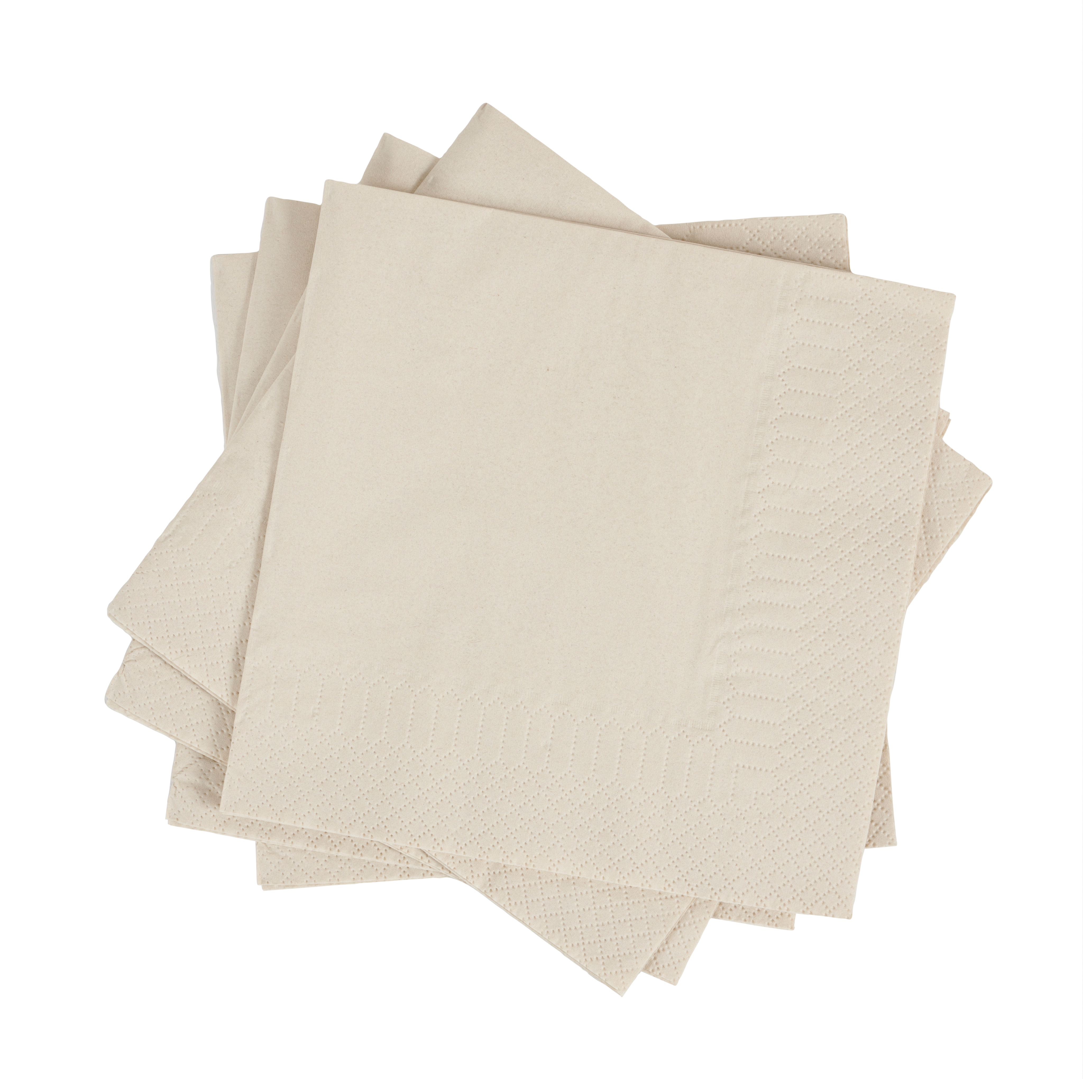 UNI Set van 20 servetten beigeB 33 x L 33 cm