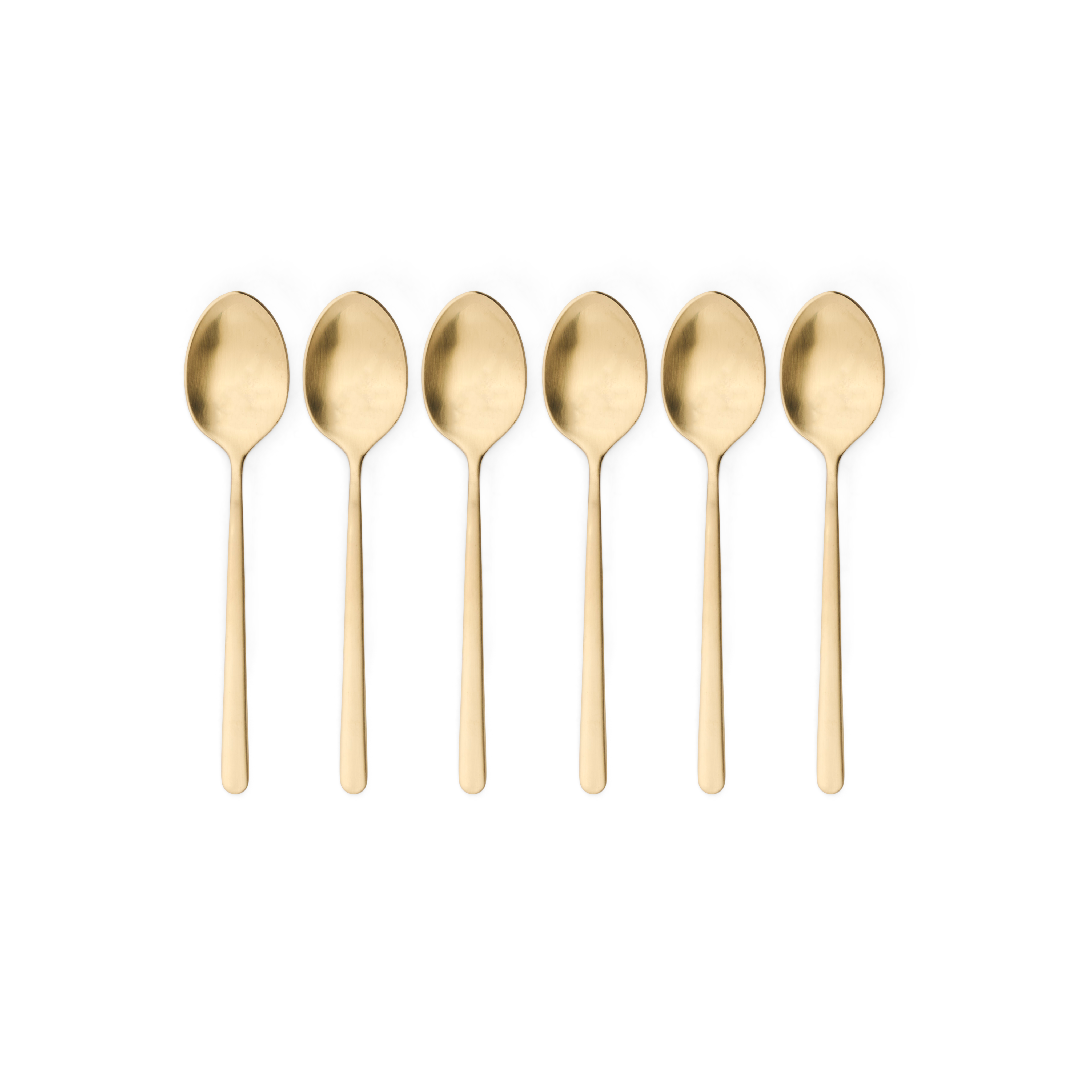 OLIVIA Espressolepel set van 6 goud