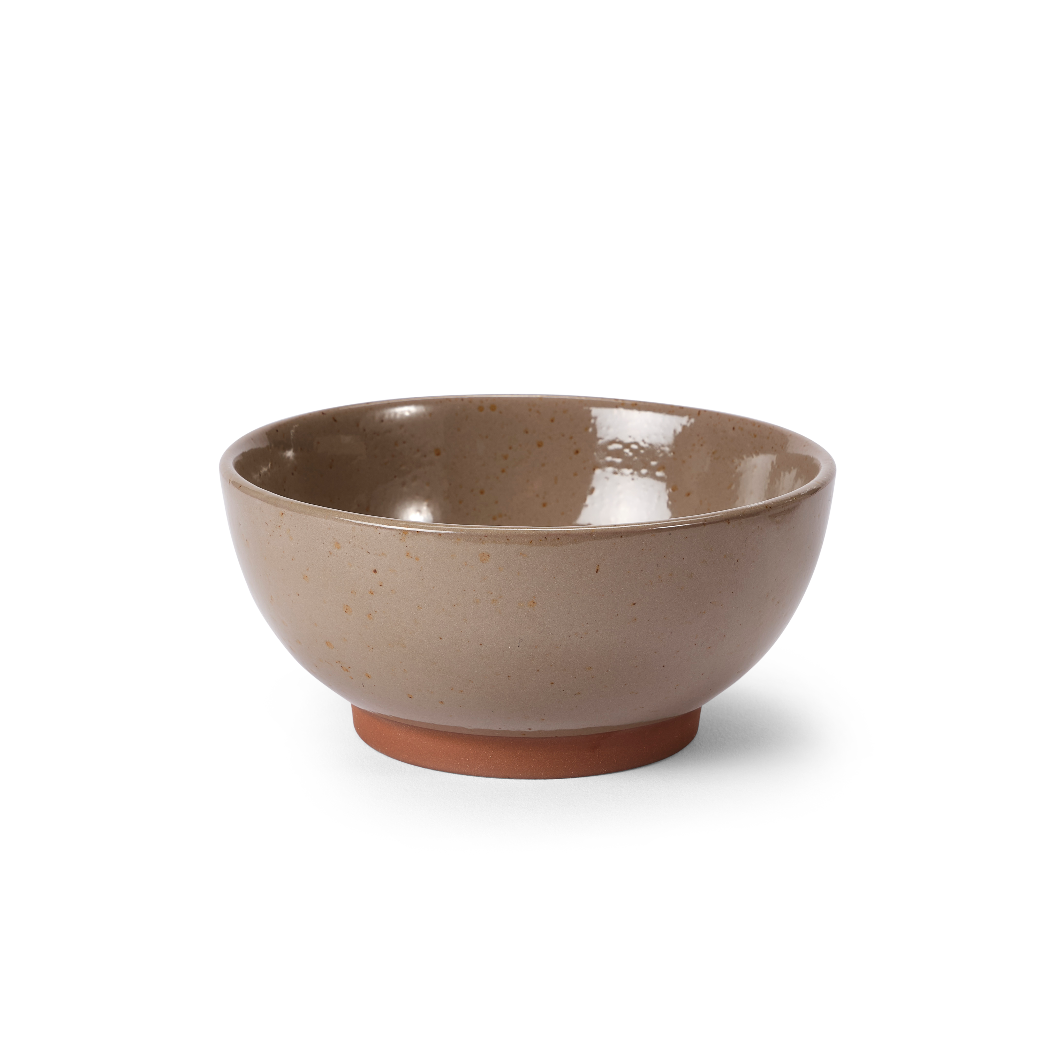 TERRA Bowl taupe - set van 4 H 6,5 cm - Ø 14 cm