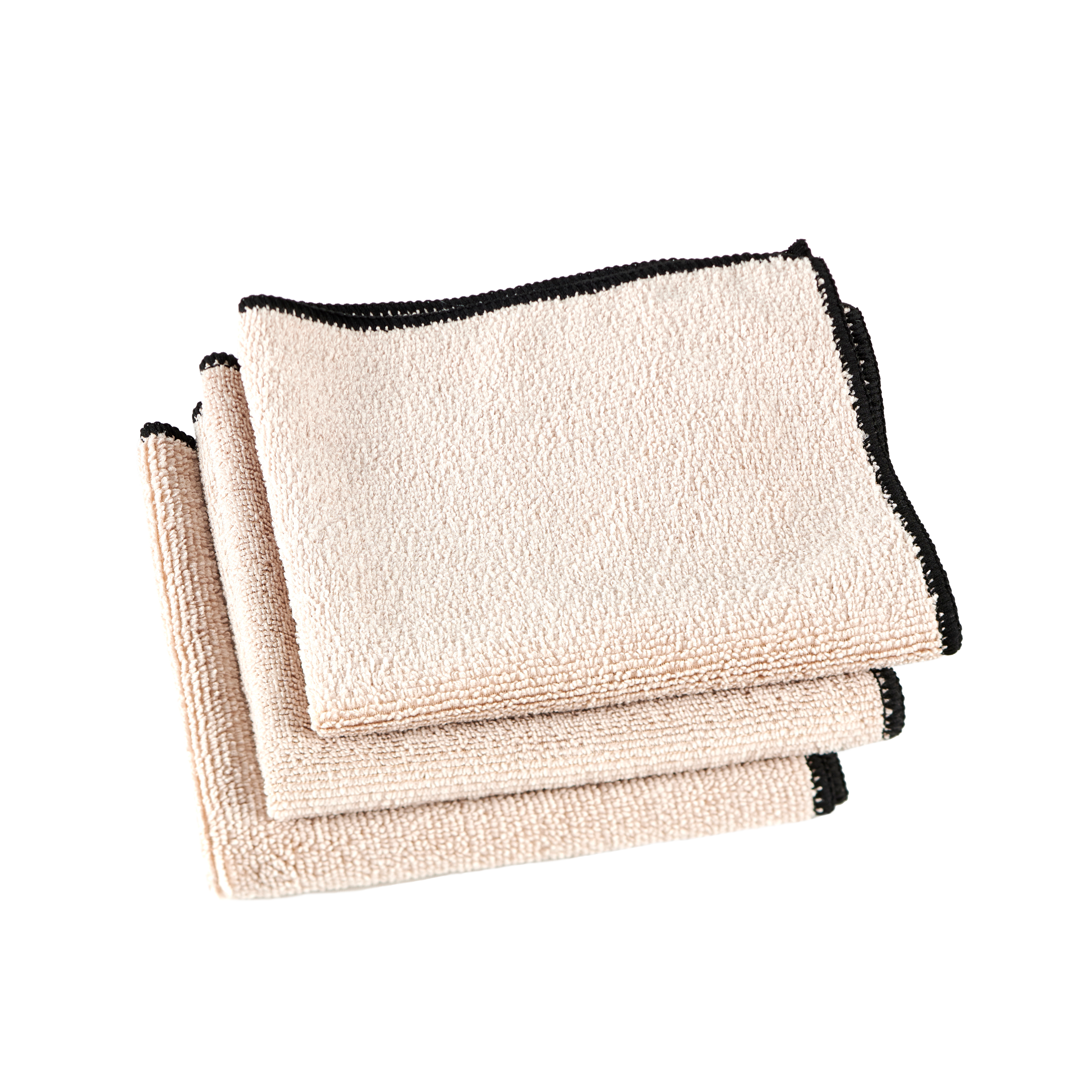 MULTI Microvezel doekje set van 3 beigeB 34 x L 34 cm