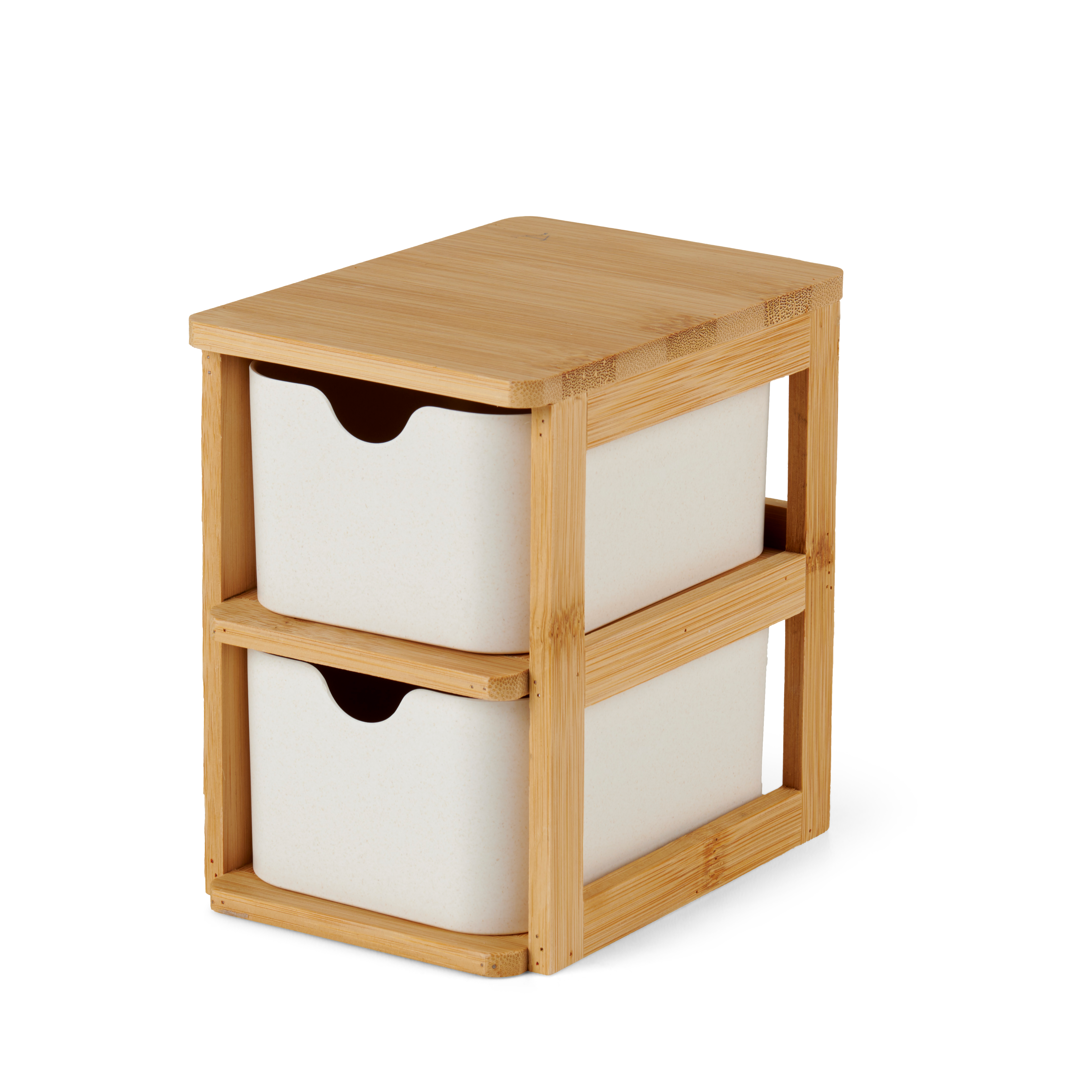KONDO Organiser 2 lades wit, naturelH 15 x B 10,5 x D 14,8 cm