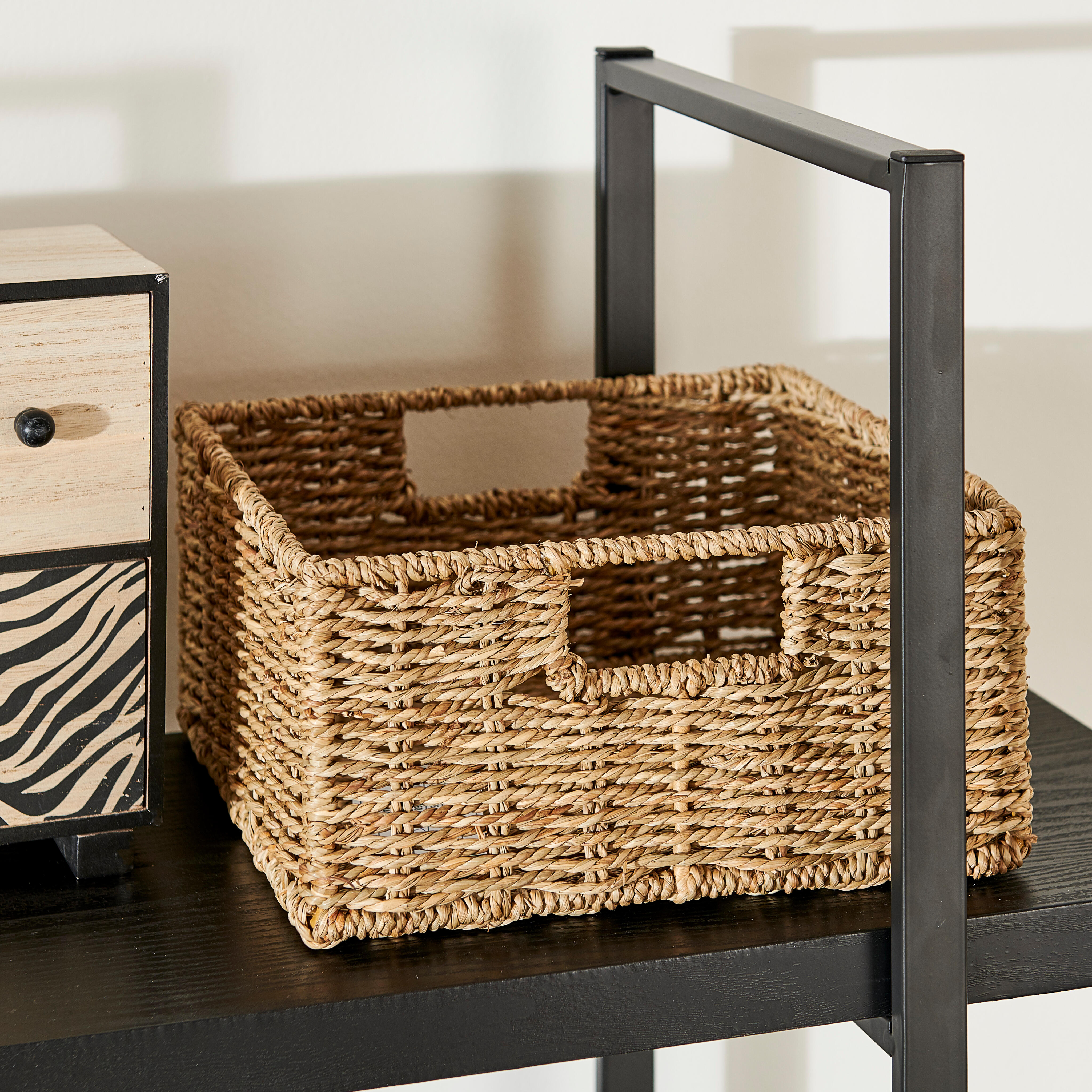 SEAGRASS Opbergmand naturelH 13 x B 27 x D 27 cm