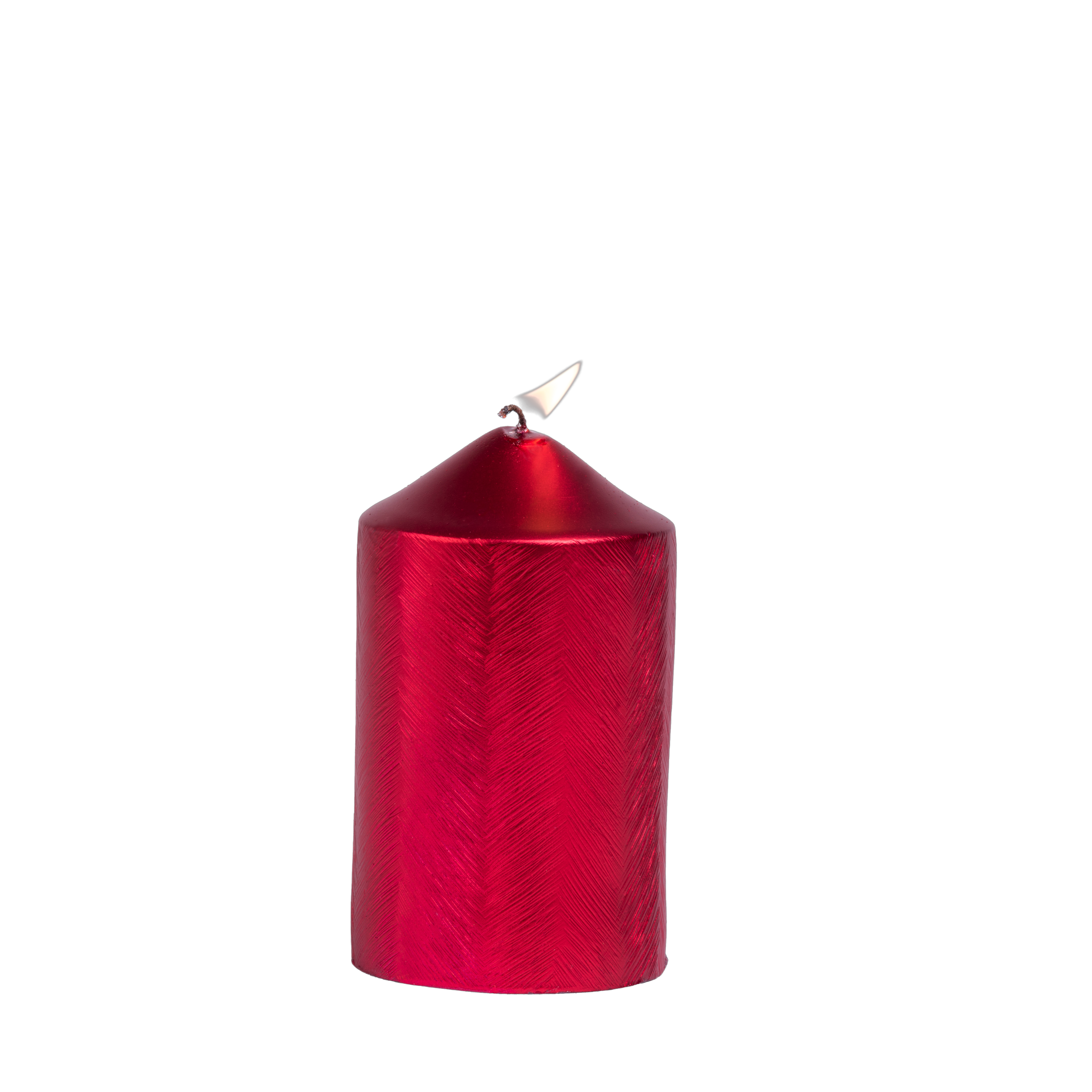 PILAR Kaars roodH 12 cm - Ø 7 cm
