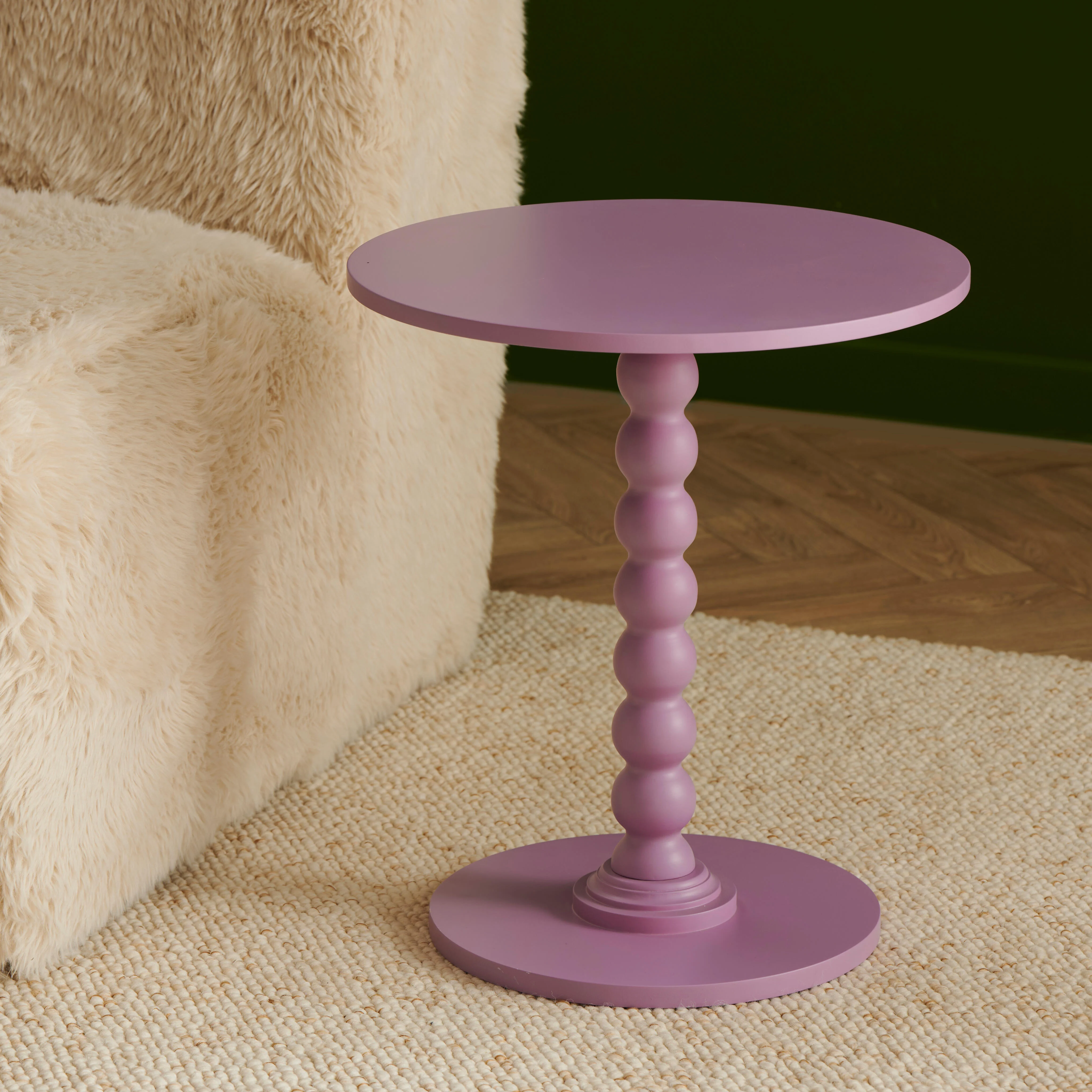 DOPPIO Bijzettafel 45 cm lichtpaarsH 45 cm - Ø 39,5 cm