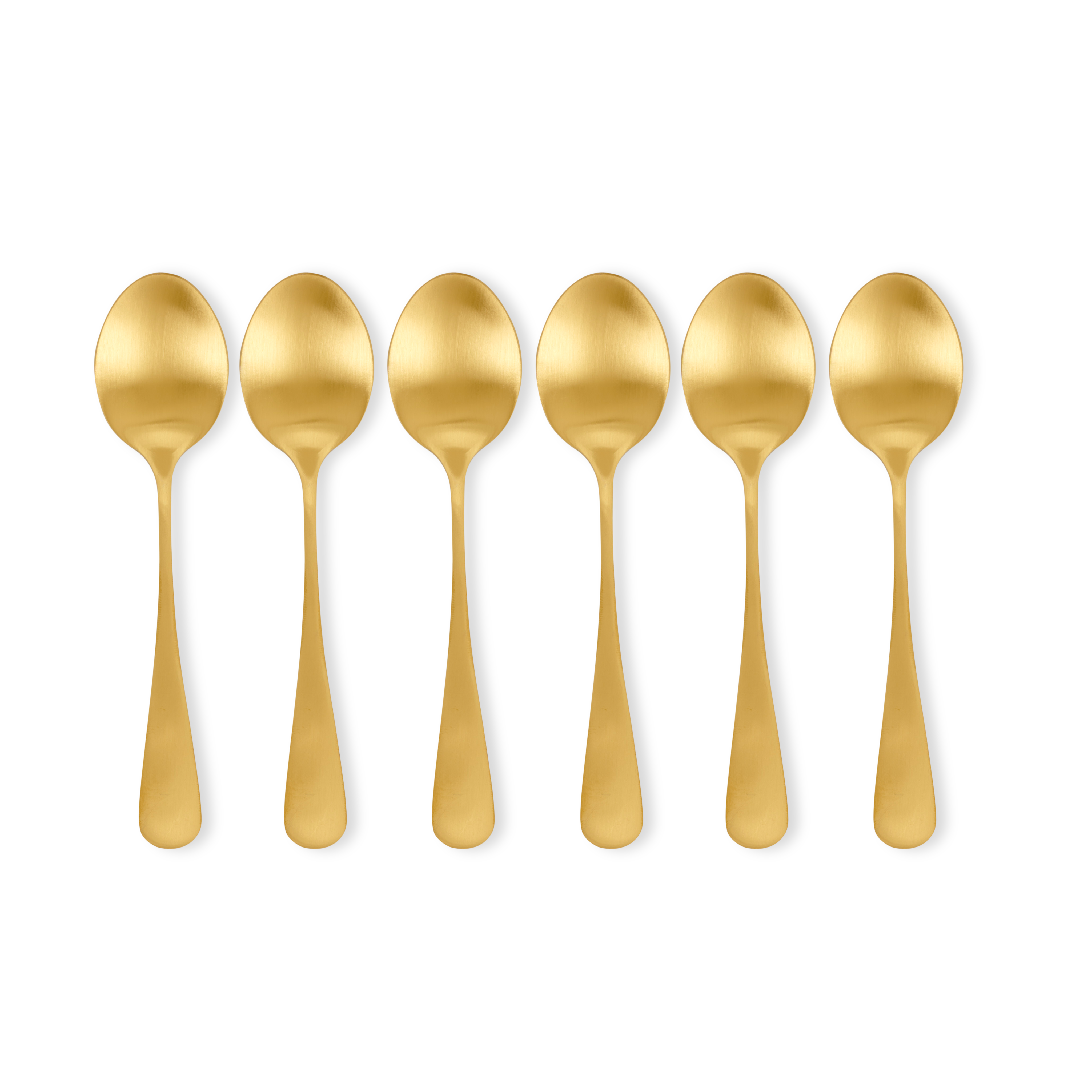 AXELLE Koffielepel set van 6 goudL 14,1 cm