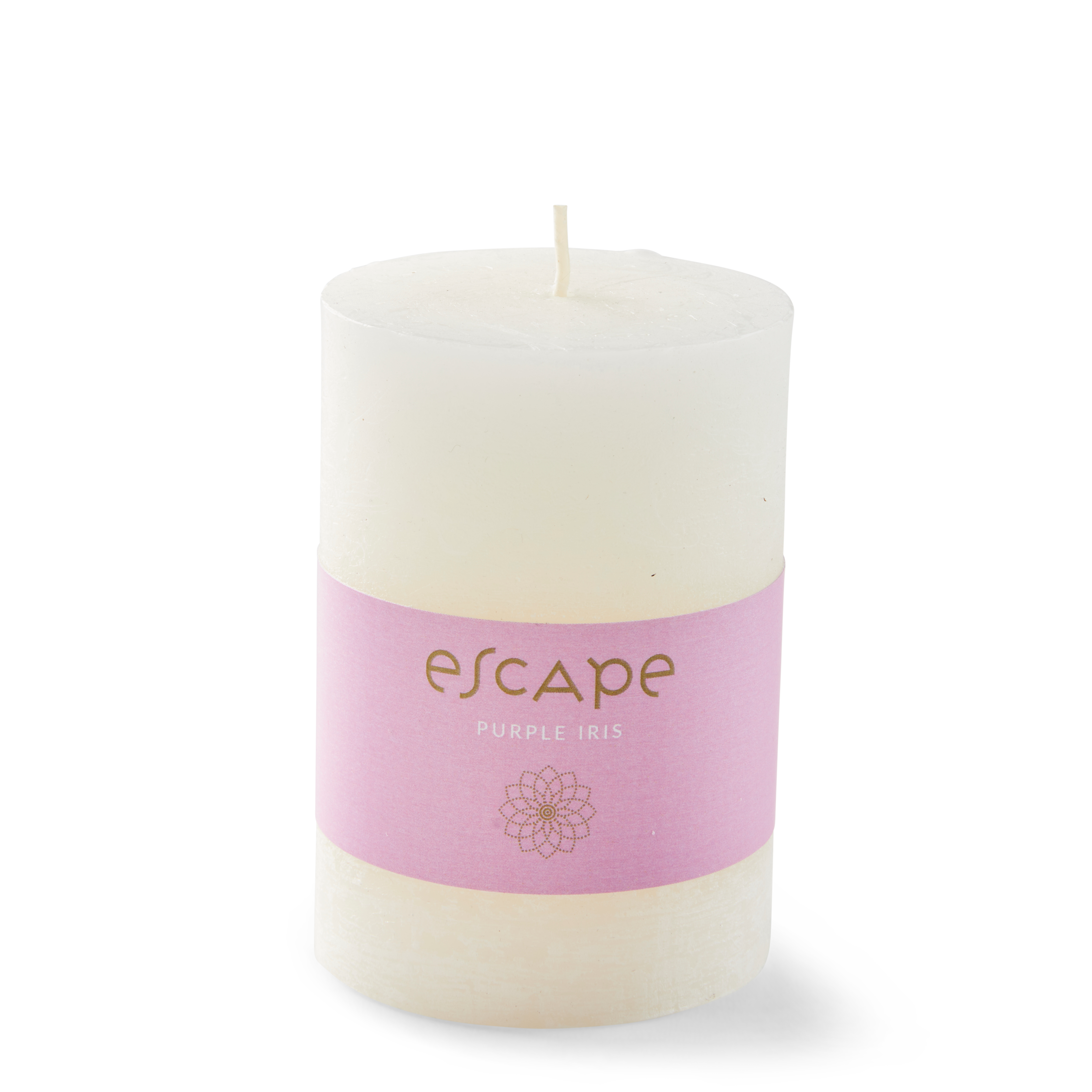 ESCAPE PURPLE IRIS Geurkaars lichtpaarsH 10 cm - Ø 6,5 cm