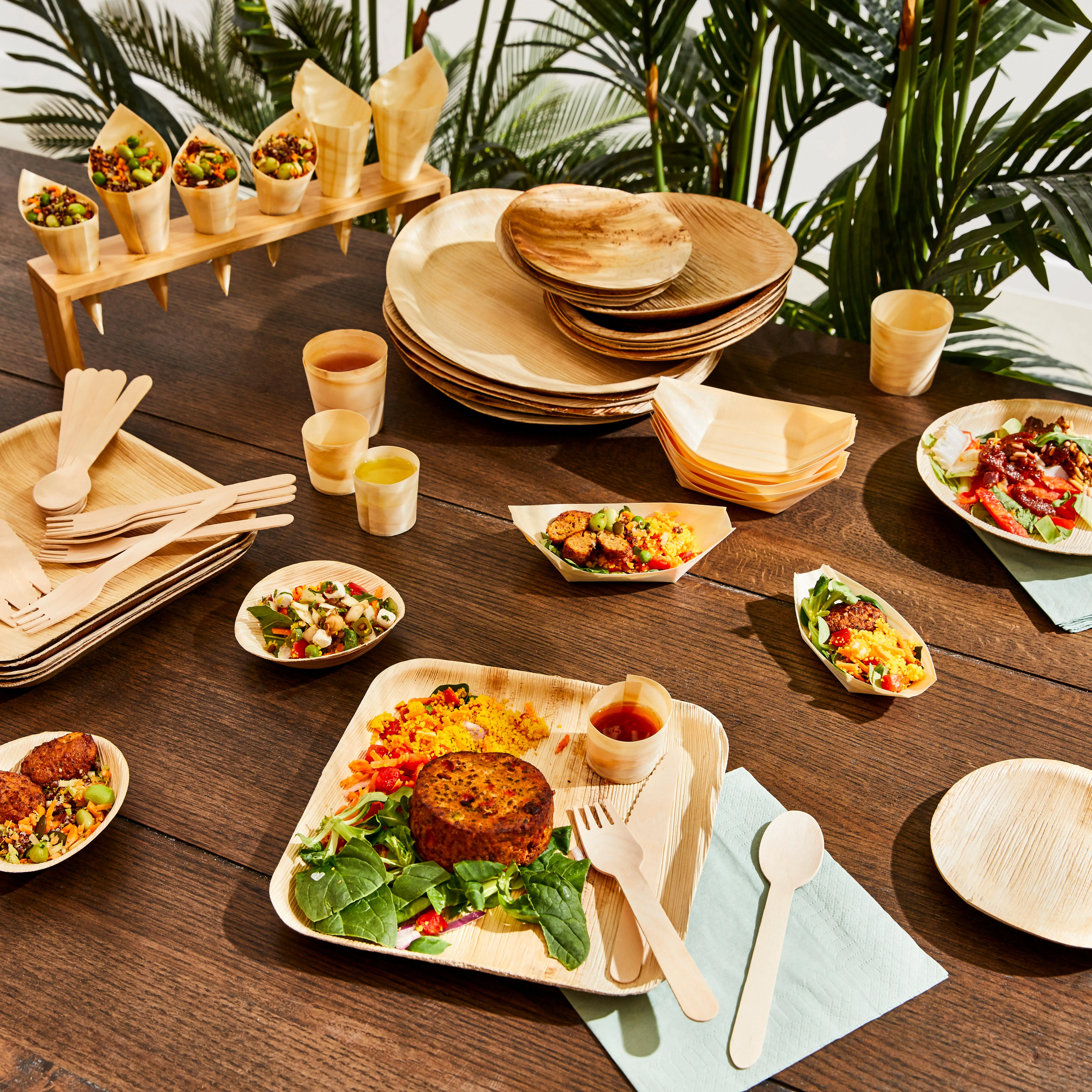 APERO ECO Potjes set van 15 naturelH 4,5 cm - Ø 4,5 cm