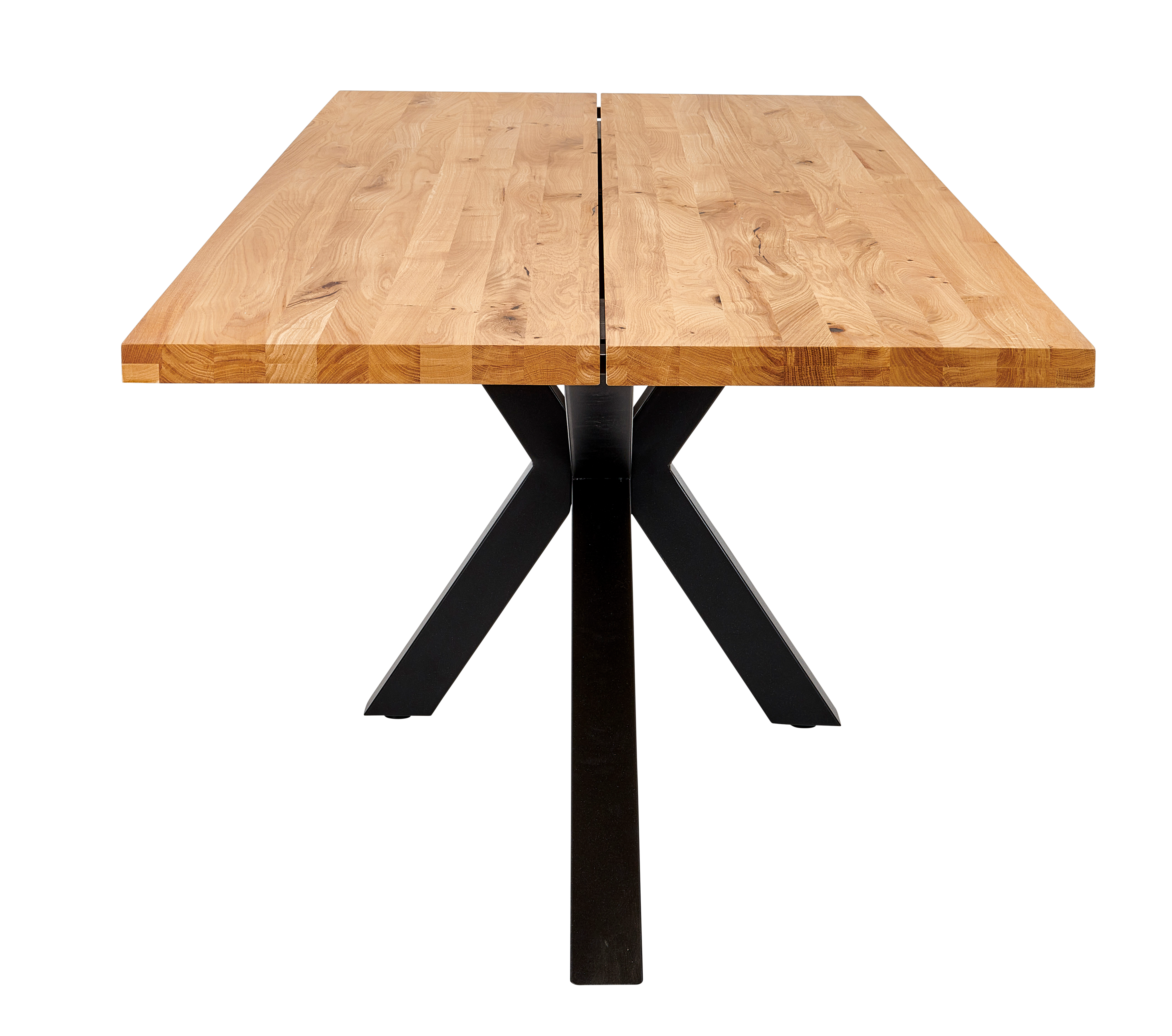 NEW OAK Tafelpoot zwartH 72 x B 85 x L 163 x D 4 cm