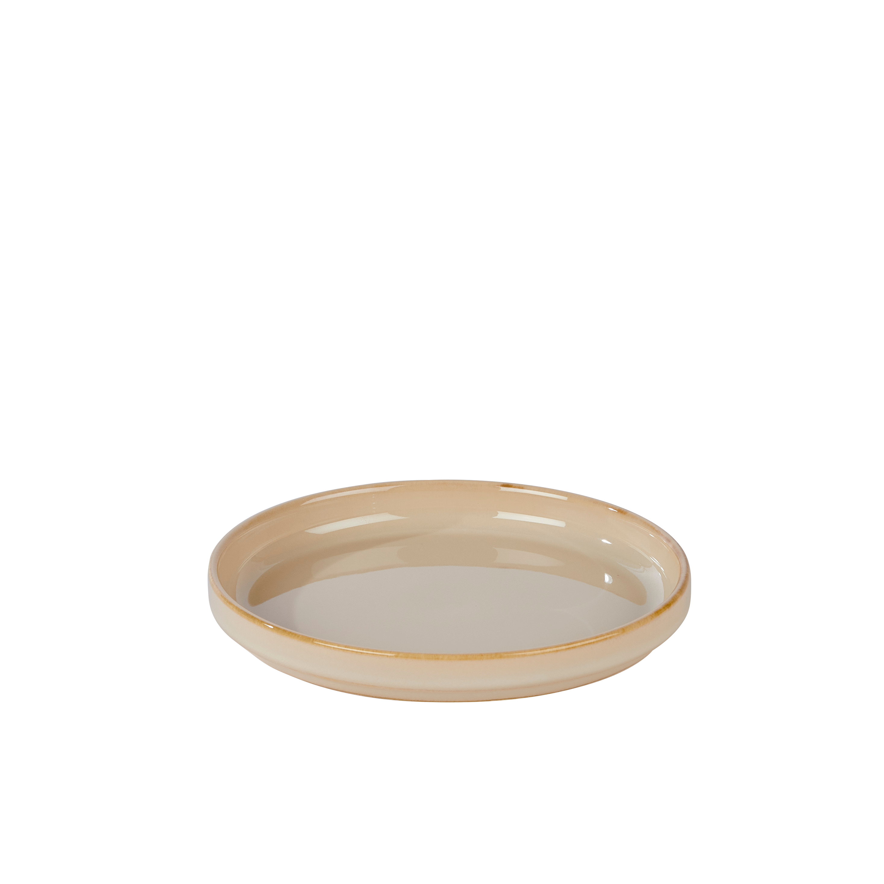 MINERAL SAND Bord beige - set van 4 Ø 16 cm