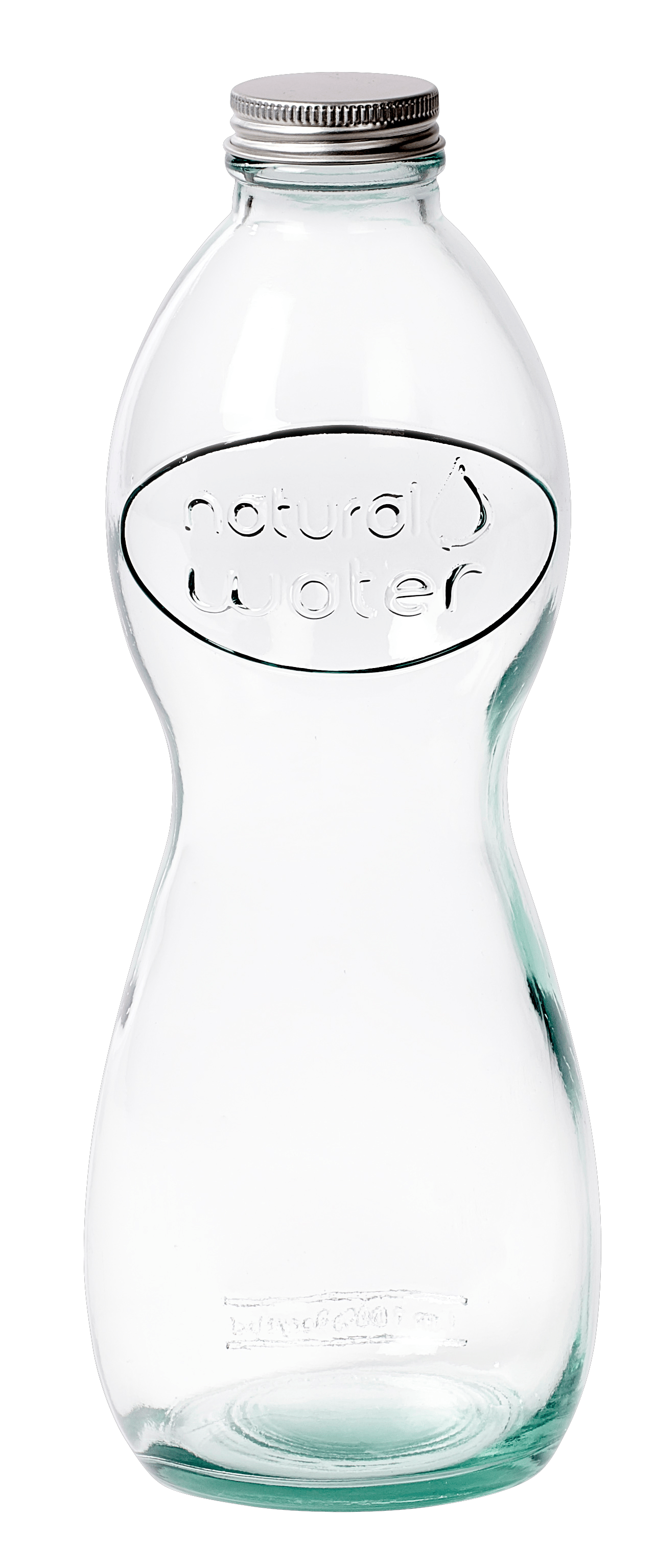 WATER Fles 1 L transparantH 24,5 cm