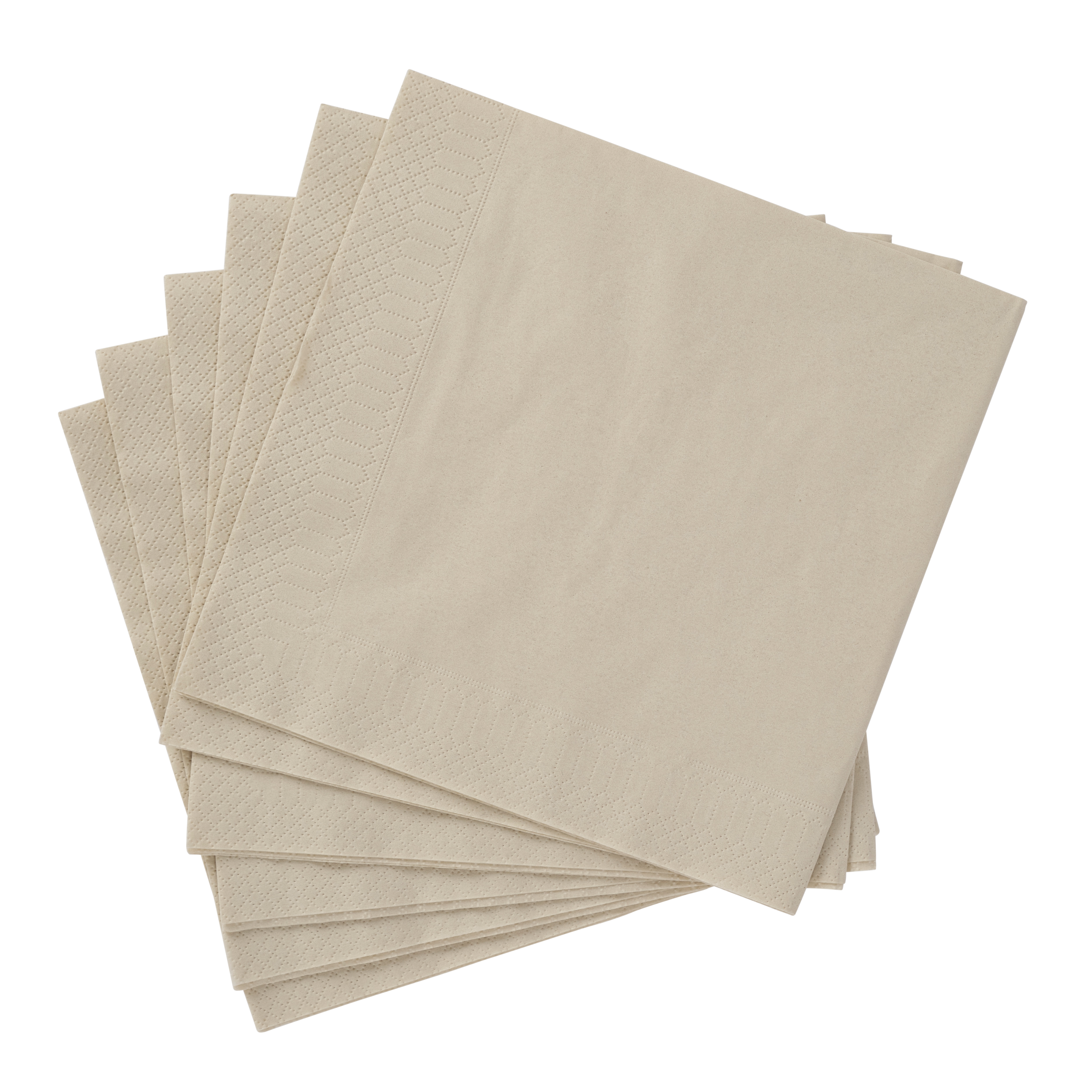 UNI Set van 20 servetten beigeB 40 x L 40 cm