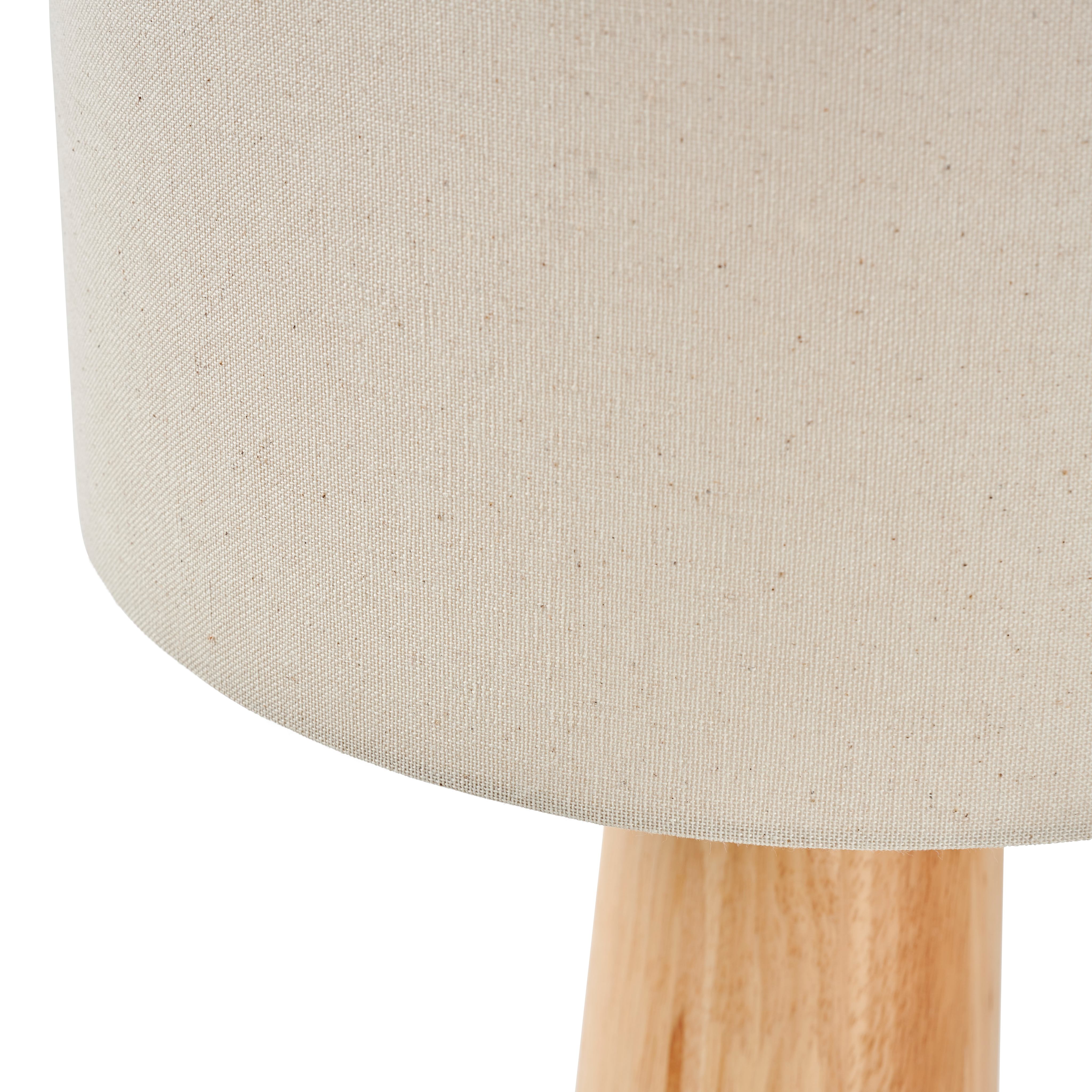 SKOG Staanlamp met kap E27 naturel, gebroken witH 145 cm - Ø 30 cm
