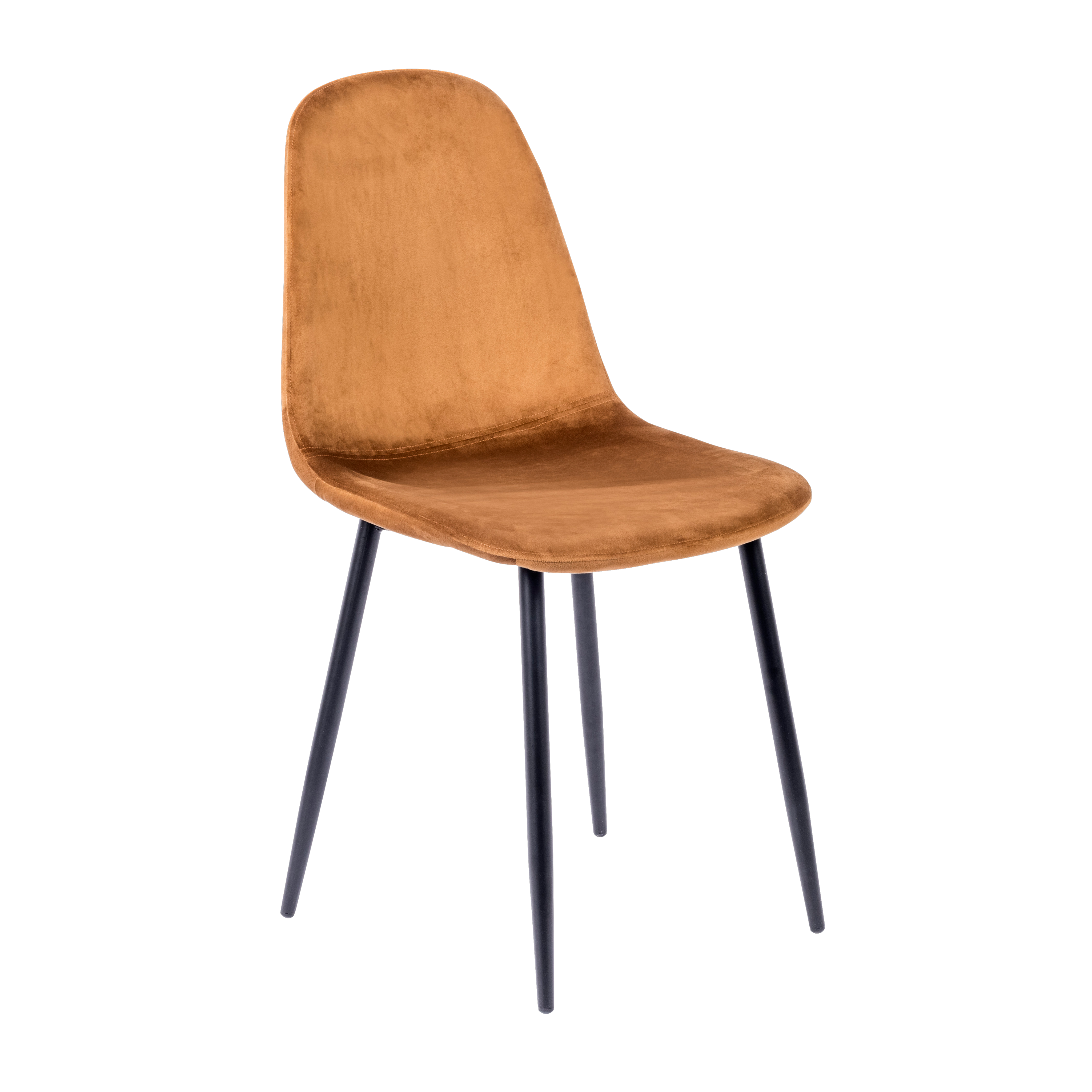 SILKE Eetkamerstoel caramelH 86,5 x B 44 x L 52 x D 52 cm