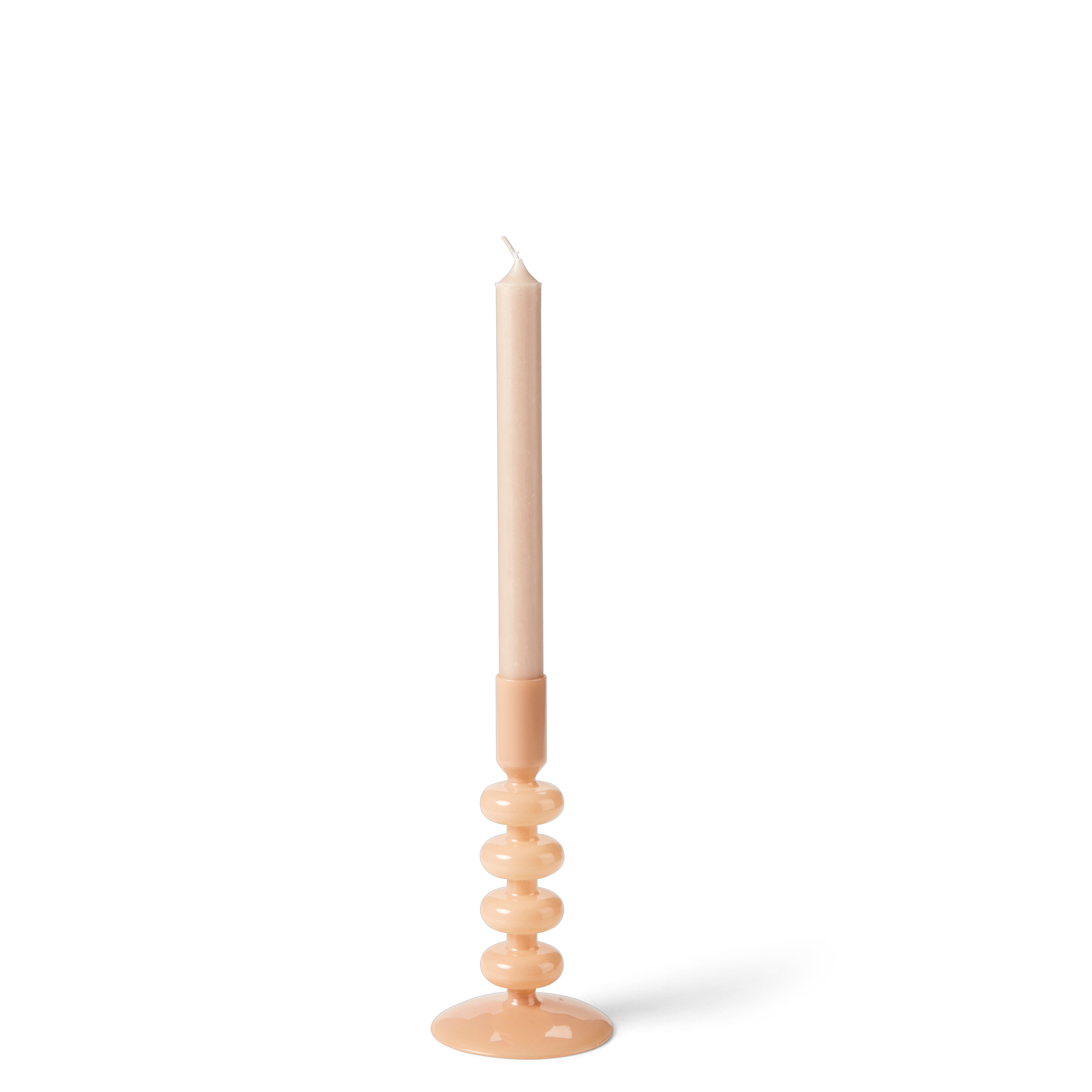 ISA Kandelaar crème opaal crèmeH 17 cm - Ø 9 cm