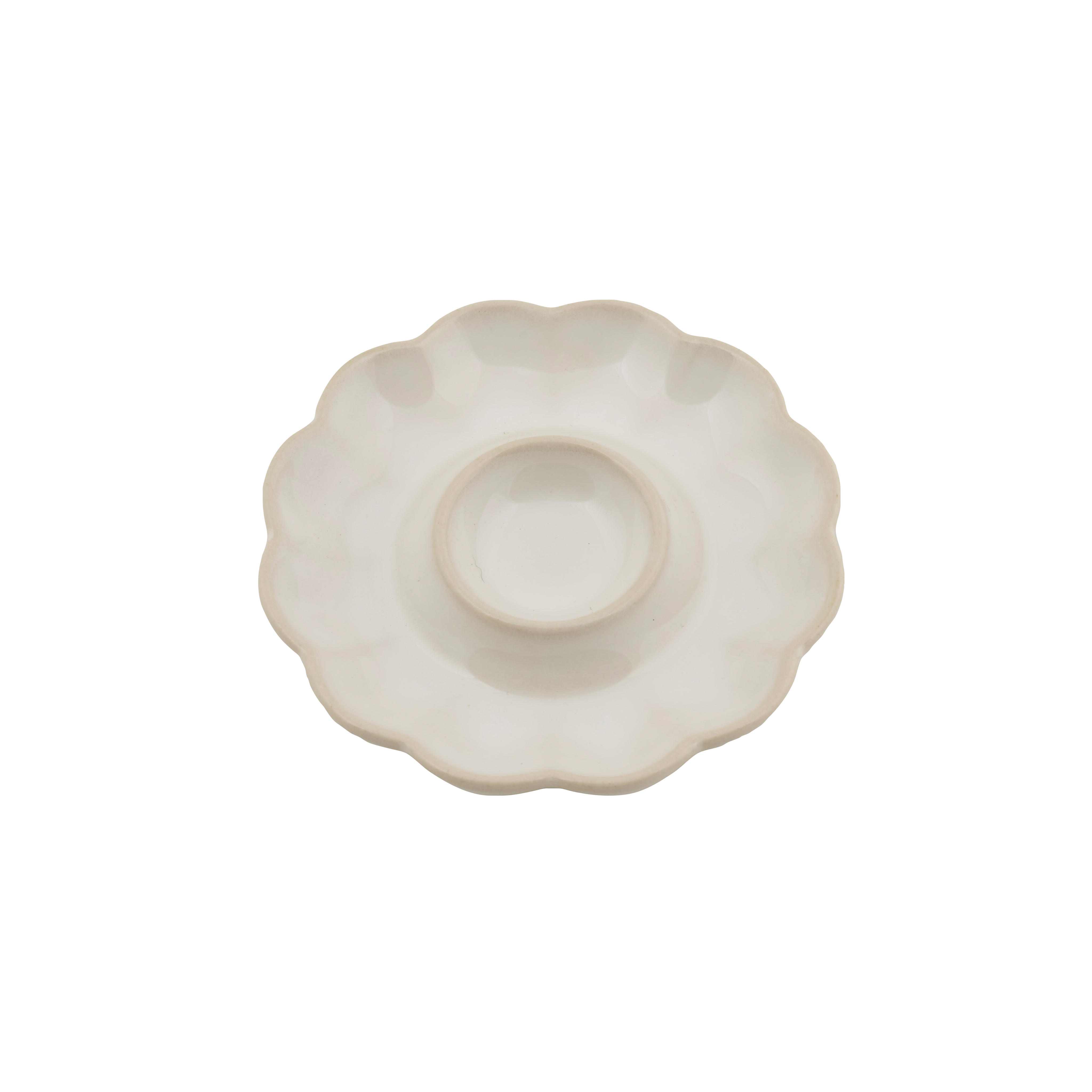 DAHLIA Eierdop wit - set van 8 Ø 4,5 cm