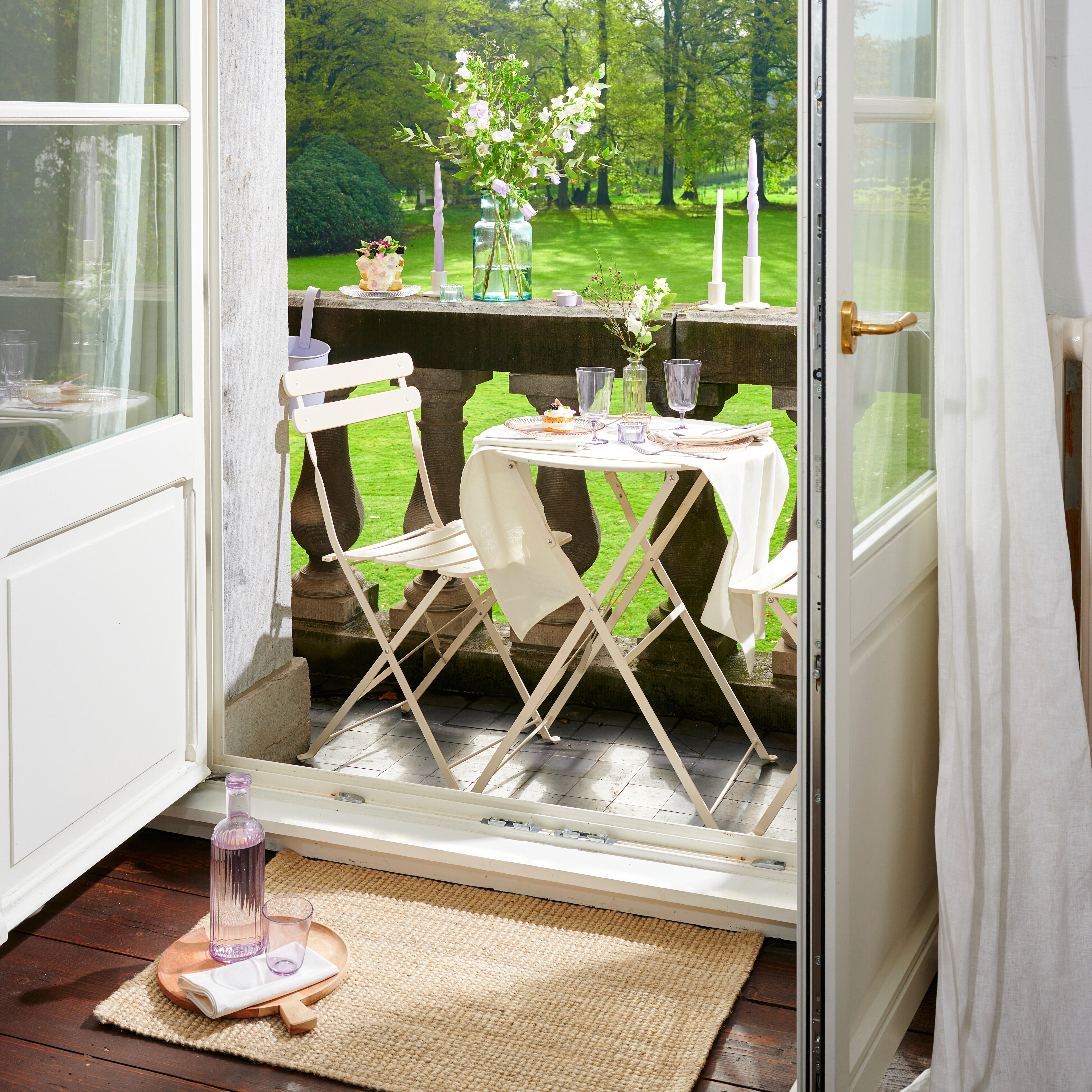 IMPERIAL Bistroset rond zandH 71 cm - Ø 60 cm - CASA